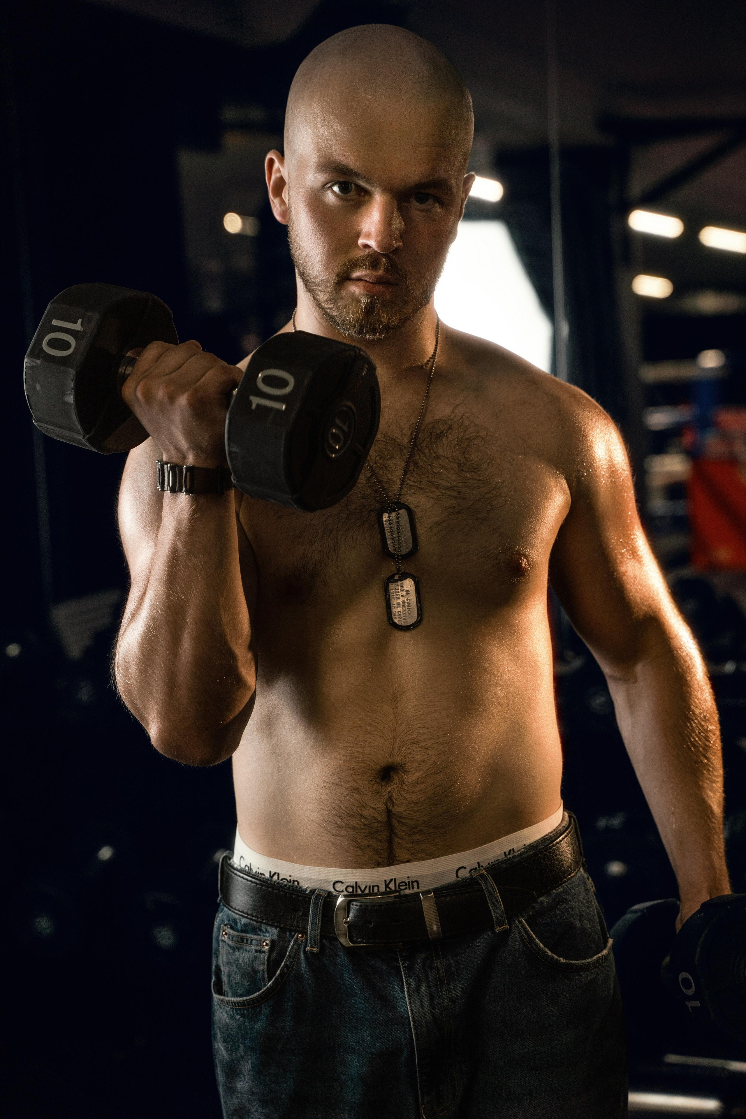 Jay in the boxing gym in Marbella