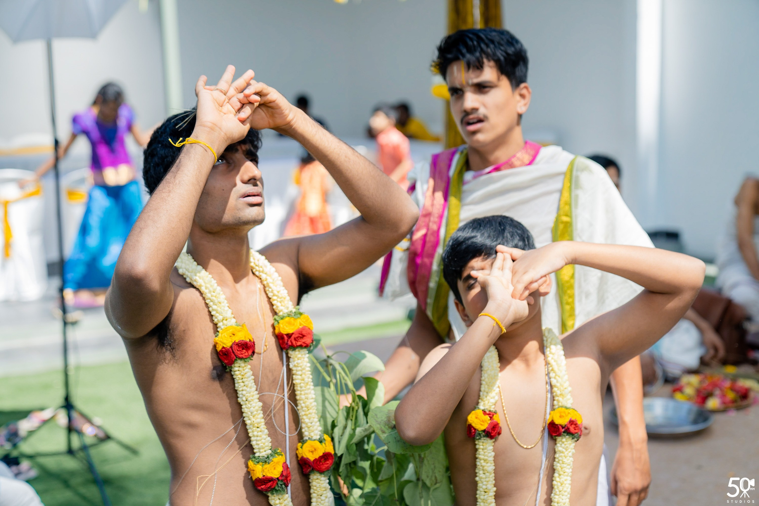 SANJAY AND SAKETH UPANAYANA. 50mm STUDIOS
