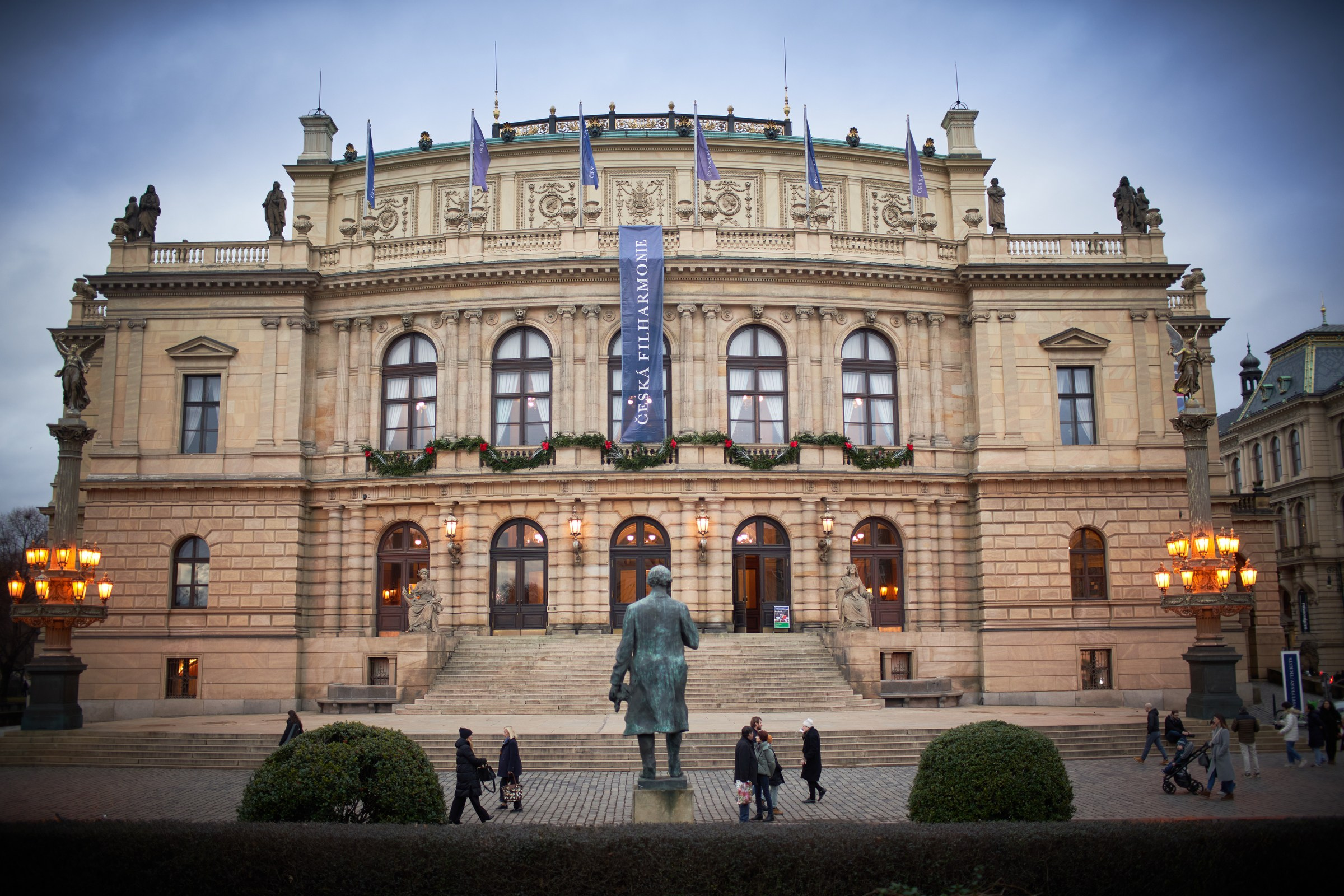 Exterior view of the Rudolfinum