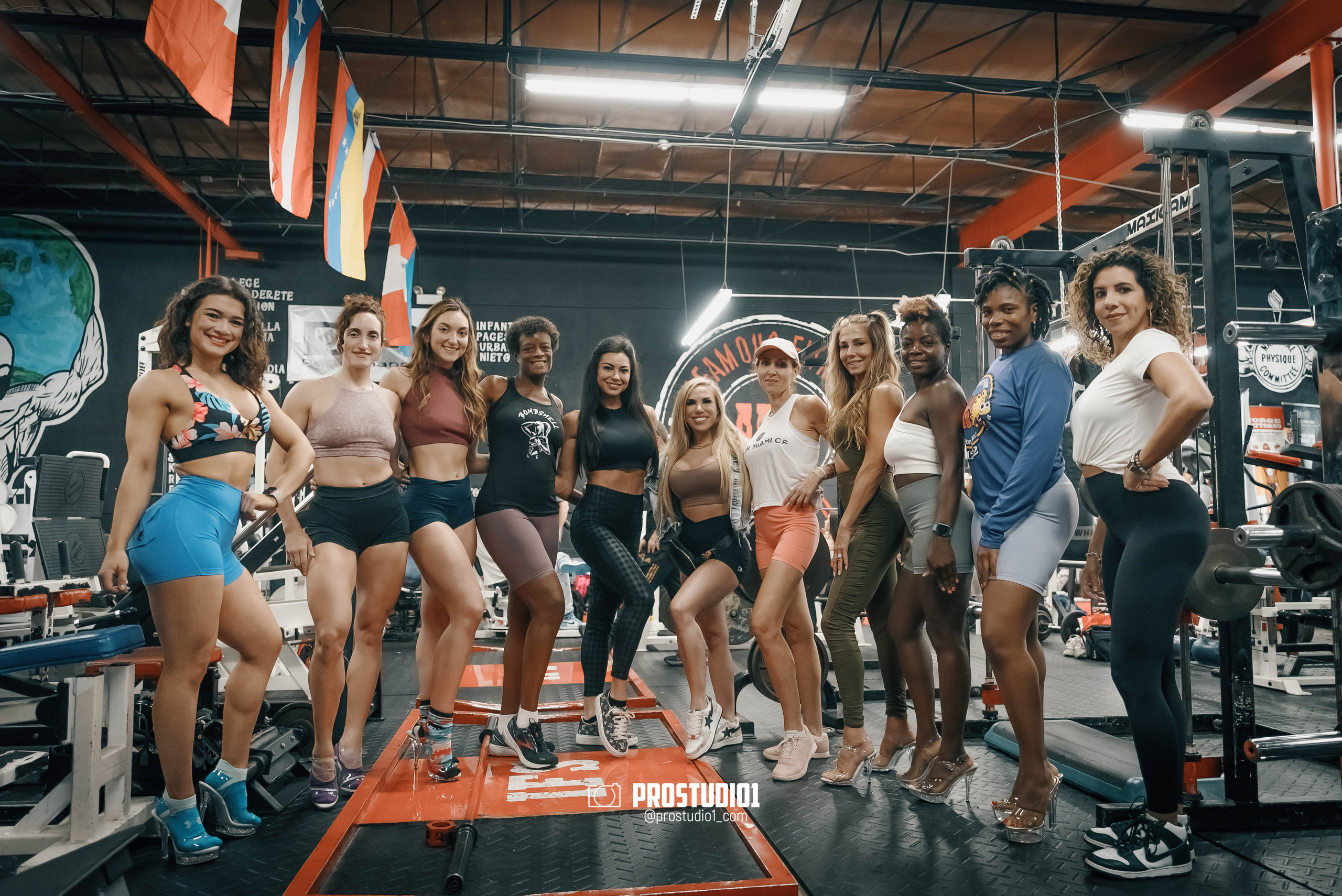 NPC/IFBB PRO Posing Seminar in a Infamous Fitness Studio photos. Photo & Video Production Studio #1