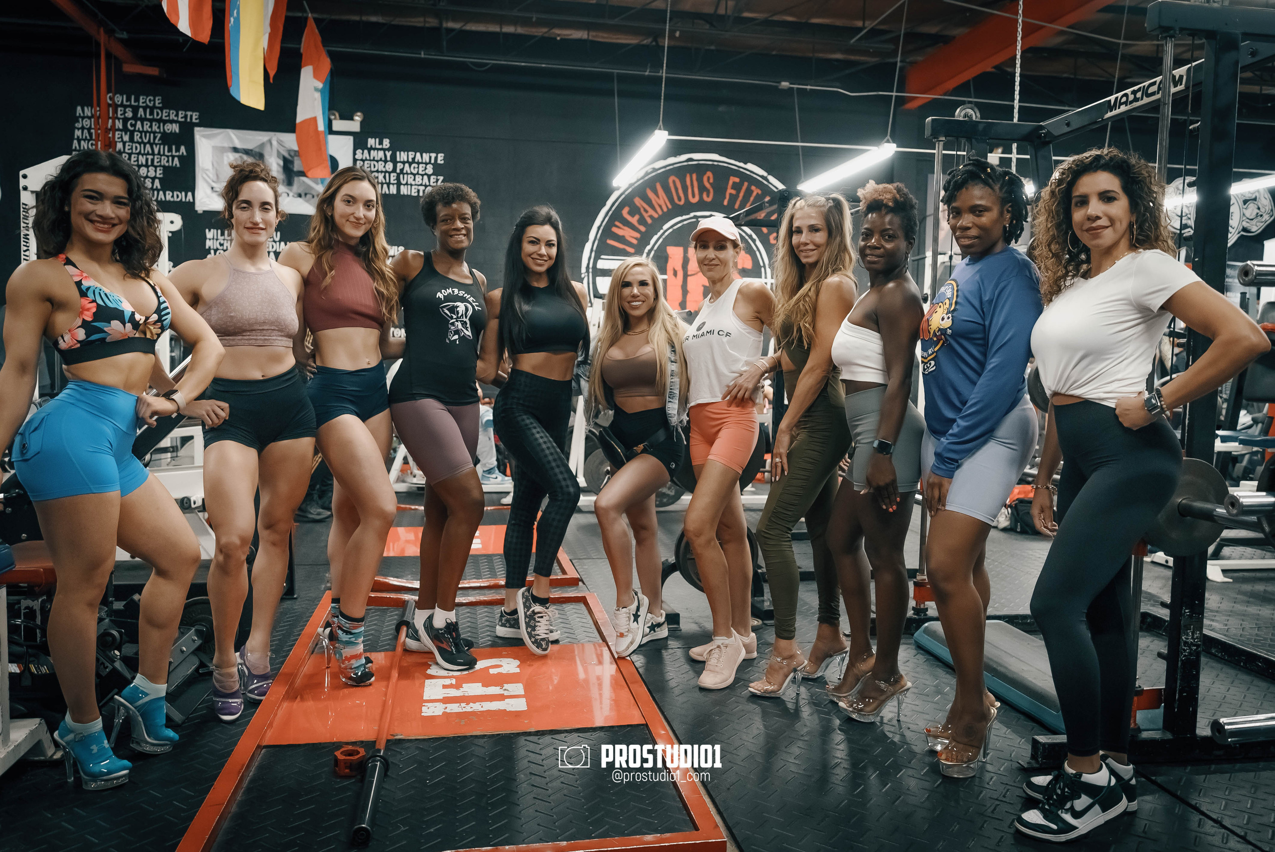 NPC/IFBB PRO Posing Seminar in a Infamous Fitness Studio photos. Photo & Video Production Studio #1