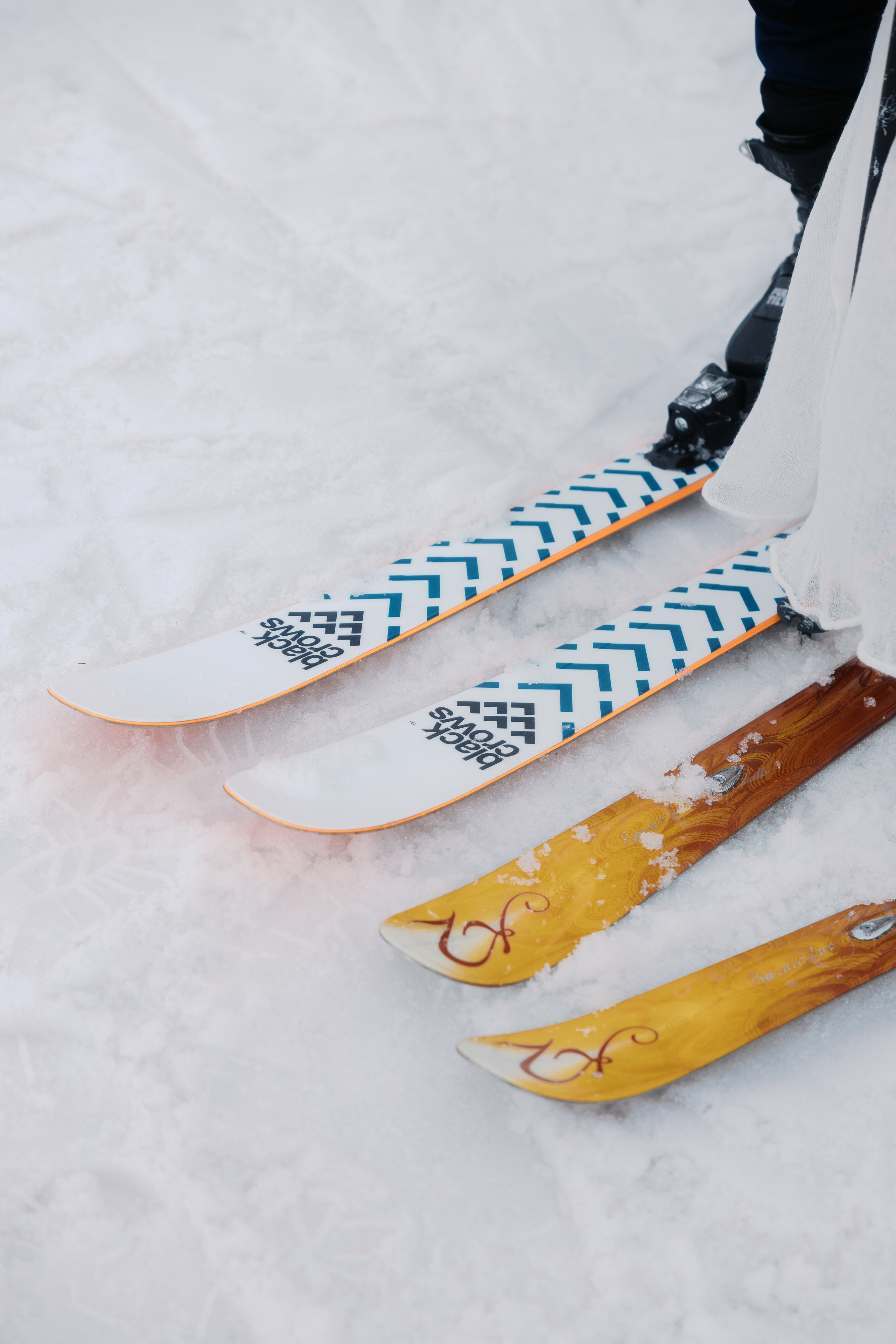 Ski engagement session. Home