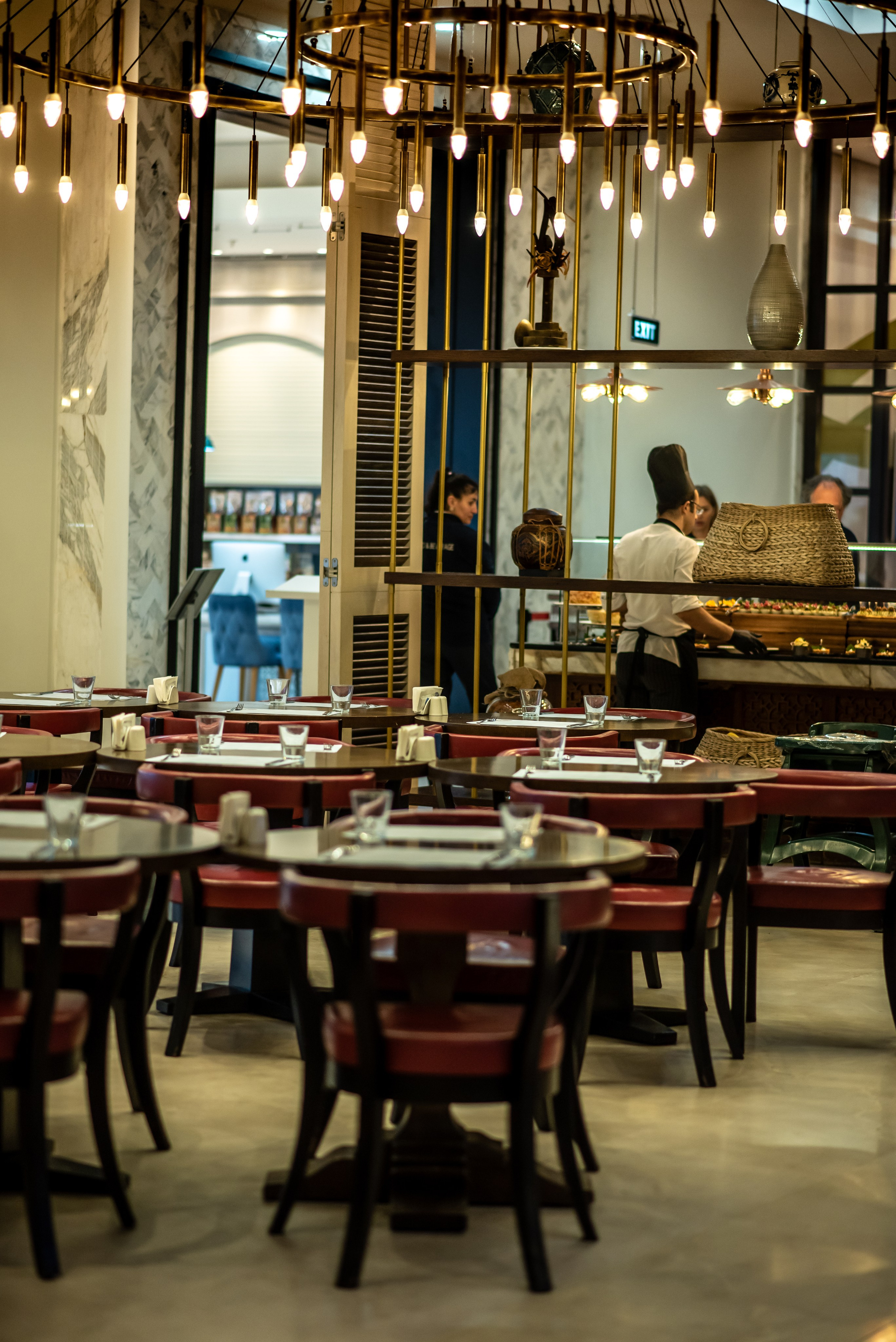 Hotel restaurant interior at IC Hotels family resort in Antalya photographed by professional hotel photographer