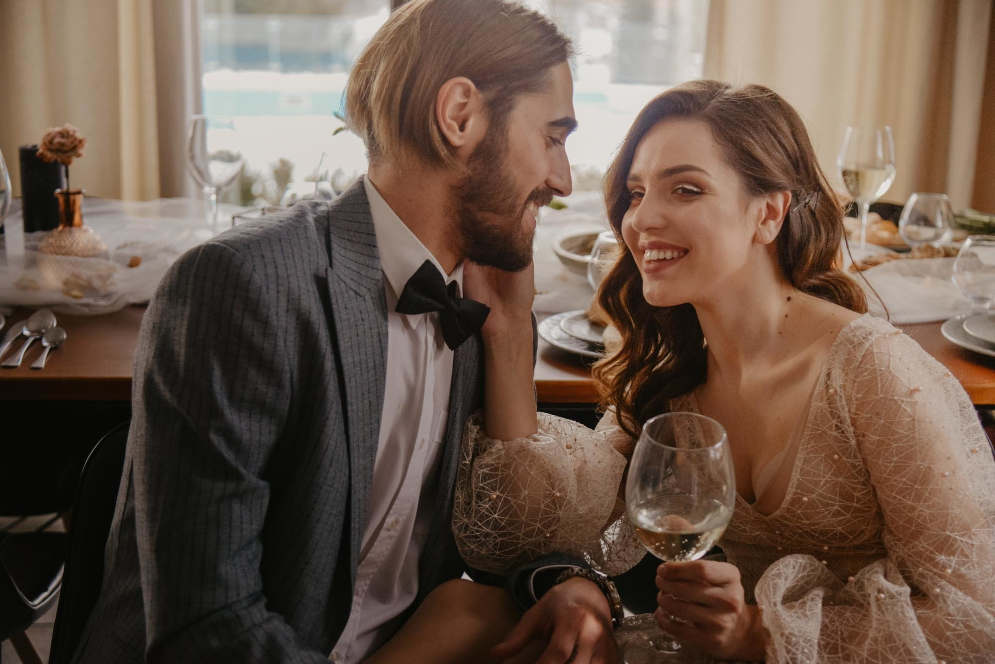 Elopement in Winter Forest. Family Lifestyle Photography