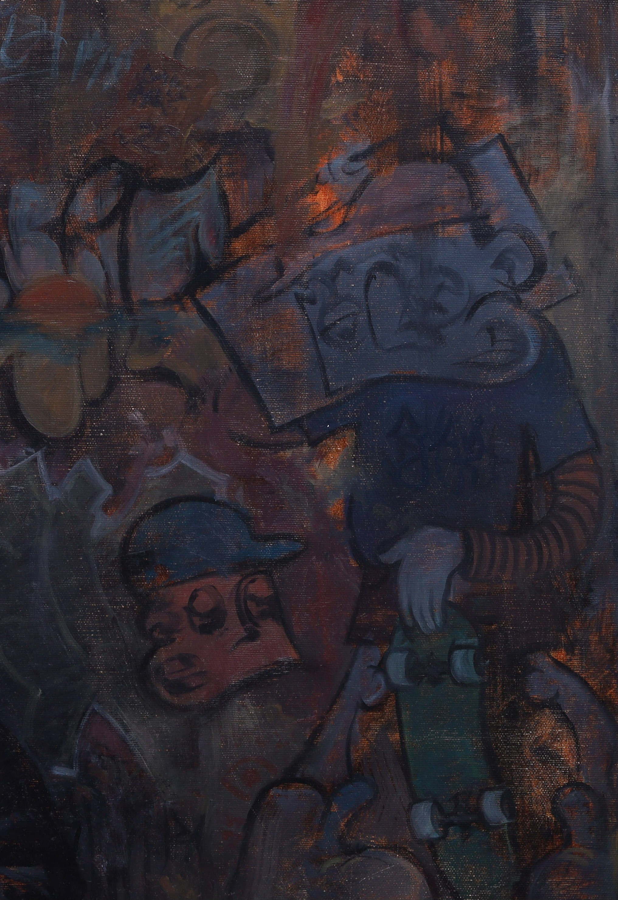 Twilight Portrait (six p.m.), oil on canvas, Barbara Cabral. Barbara Cabral