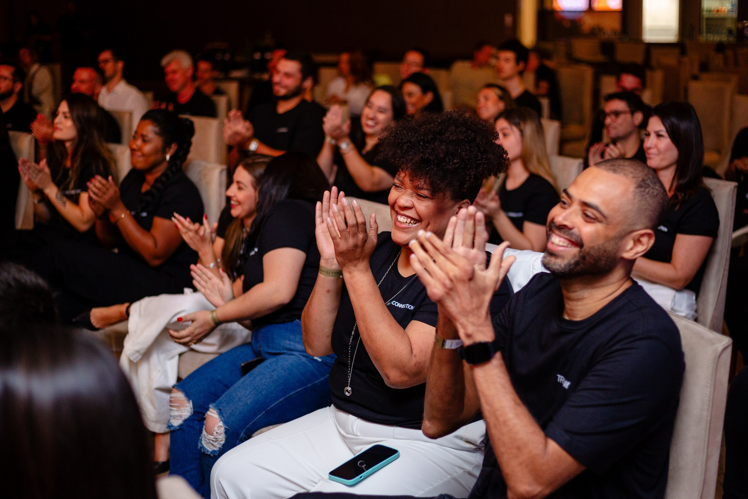 Evento corporativo Triveni Day com César Cielo em Itajaí