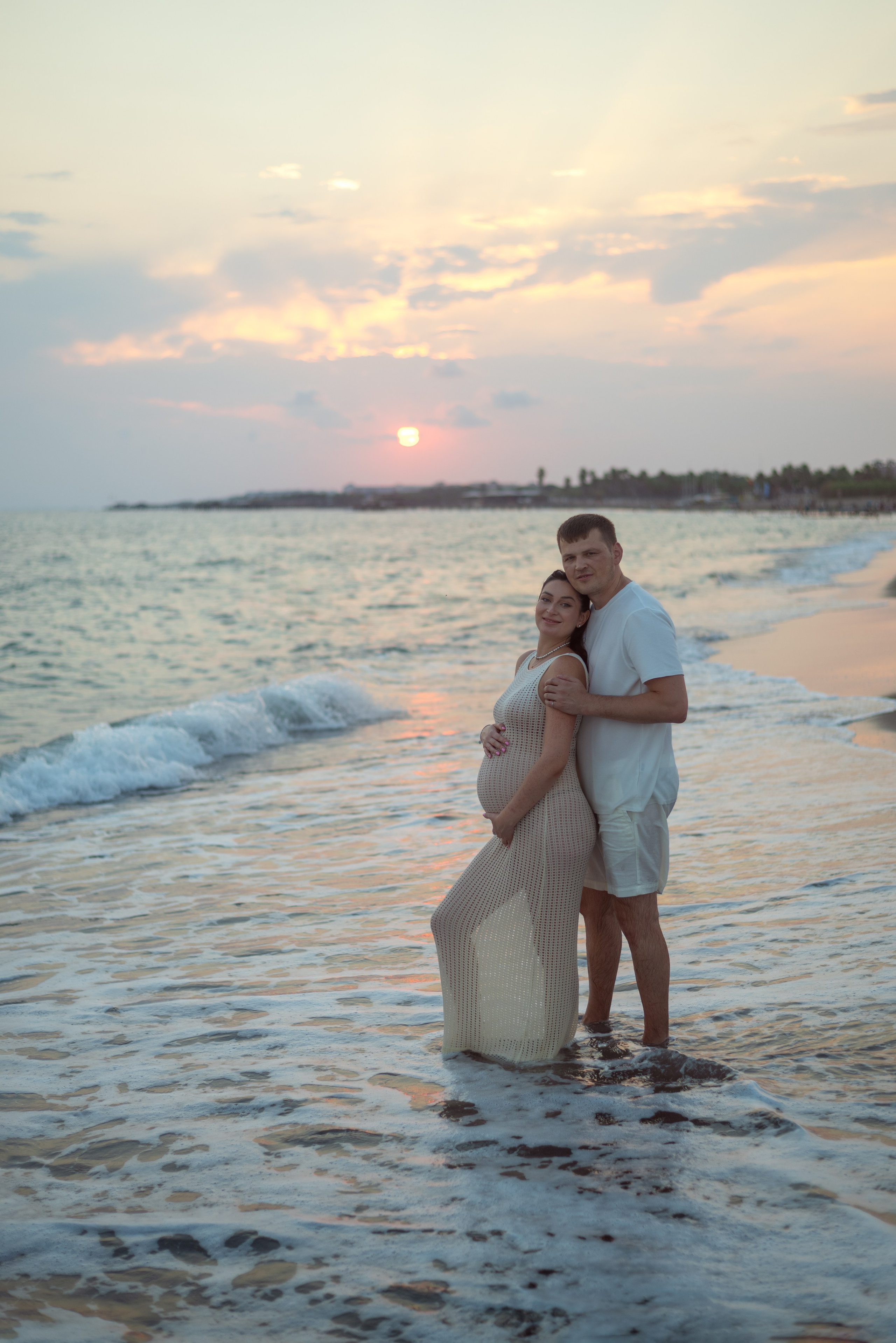 Семейная фотосессия на пляже в Белеке. Фотограф Анталия, Кемер, Белек, Сиде Дарья Кая