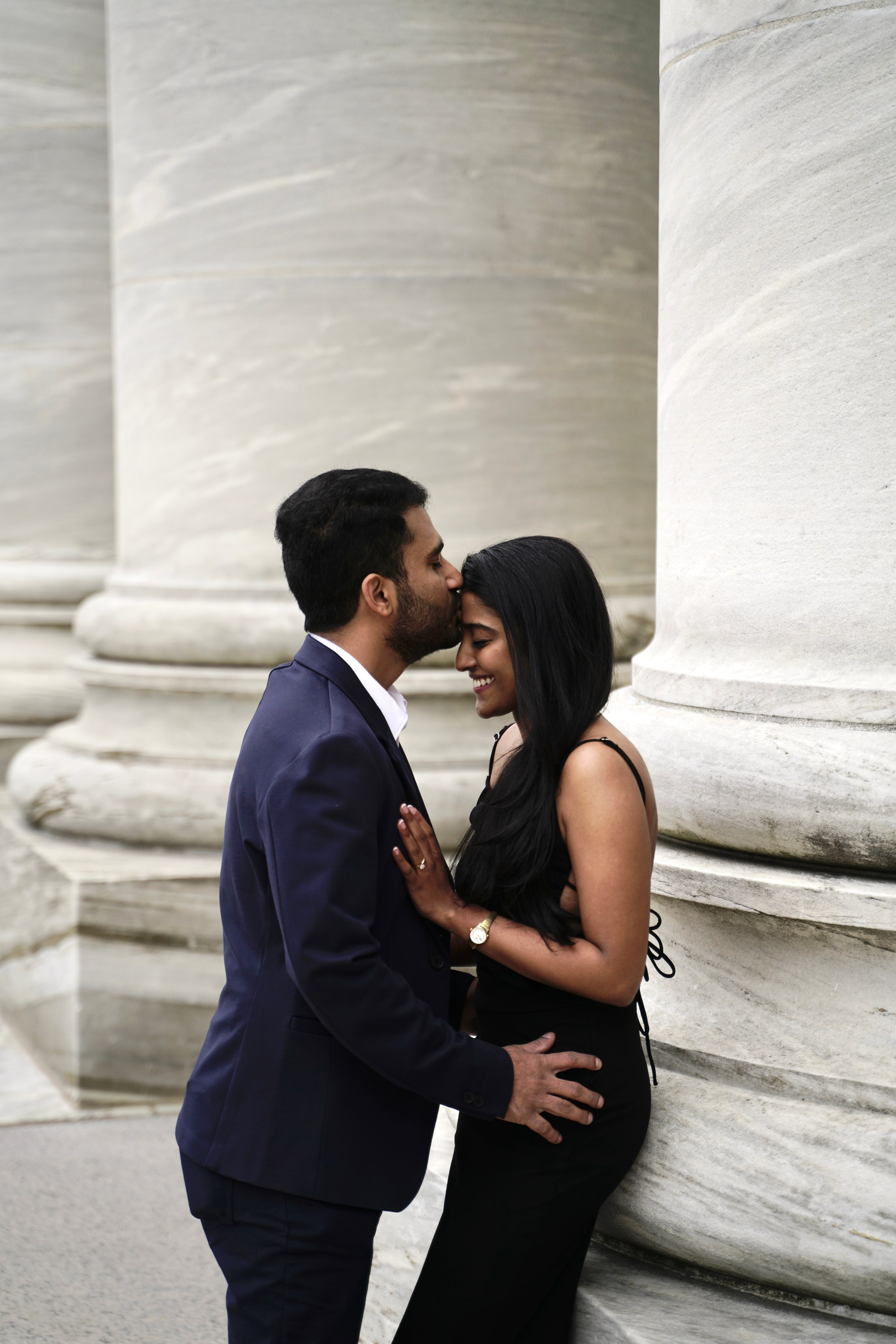 Sarath and Aishwarya at Boston Medical School. Stefanovich Photography | Boston, MA