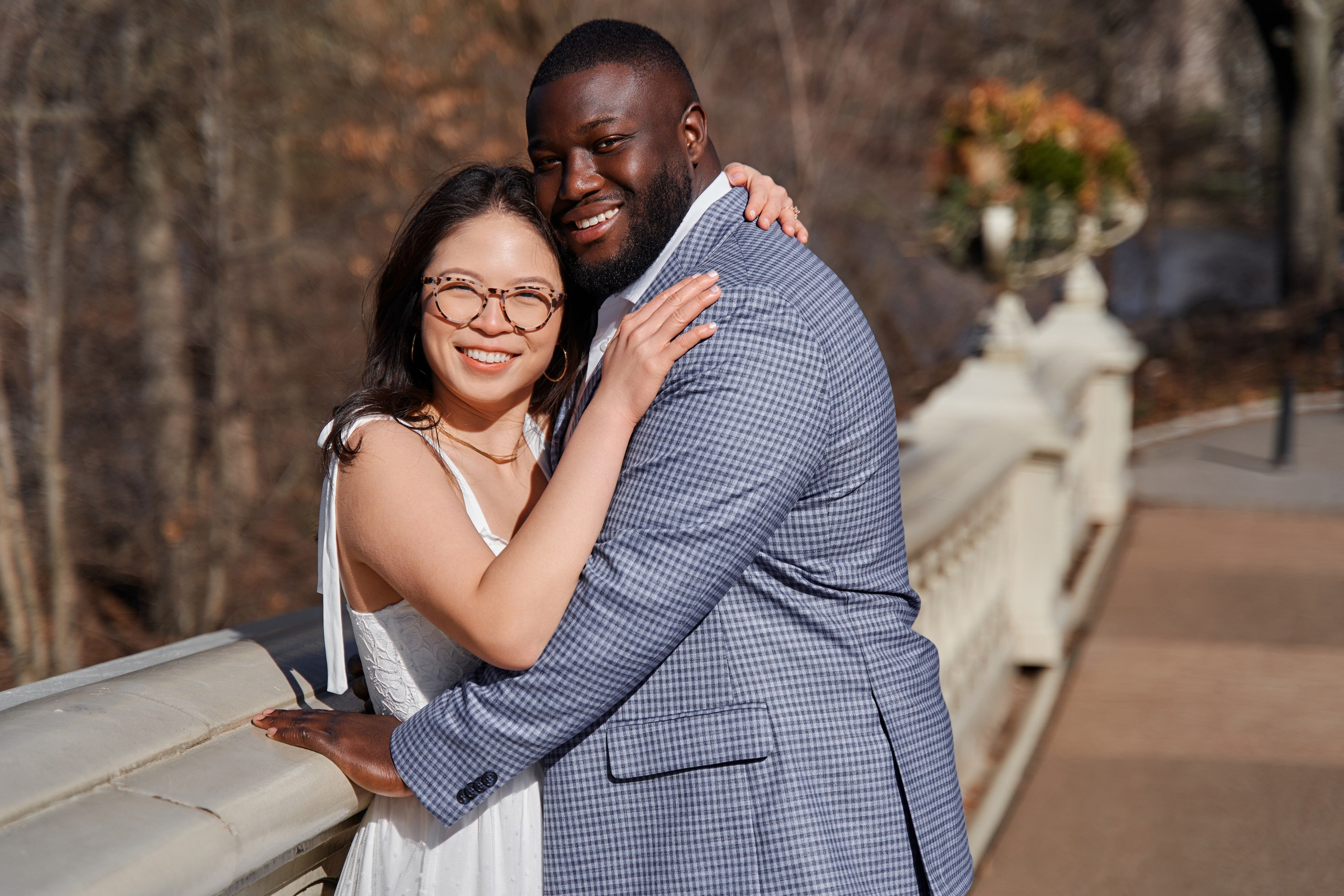 Engagement photo shoot NYC. Professional Wedding and event photographer USA New York