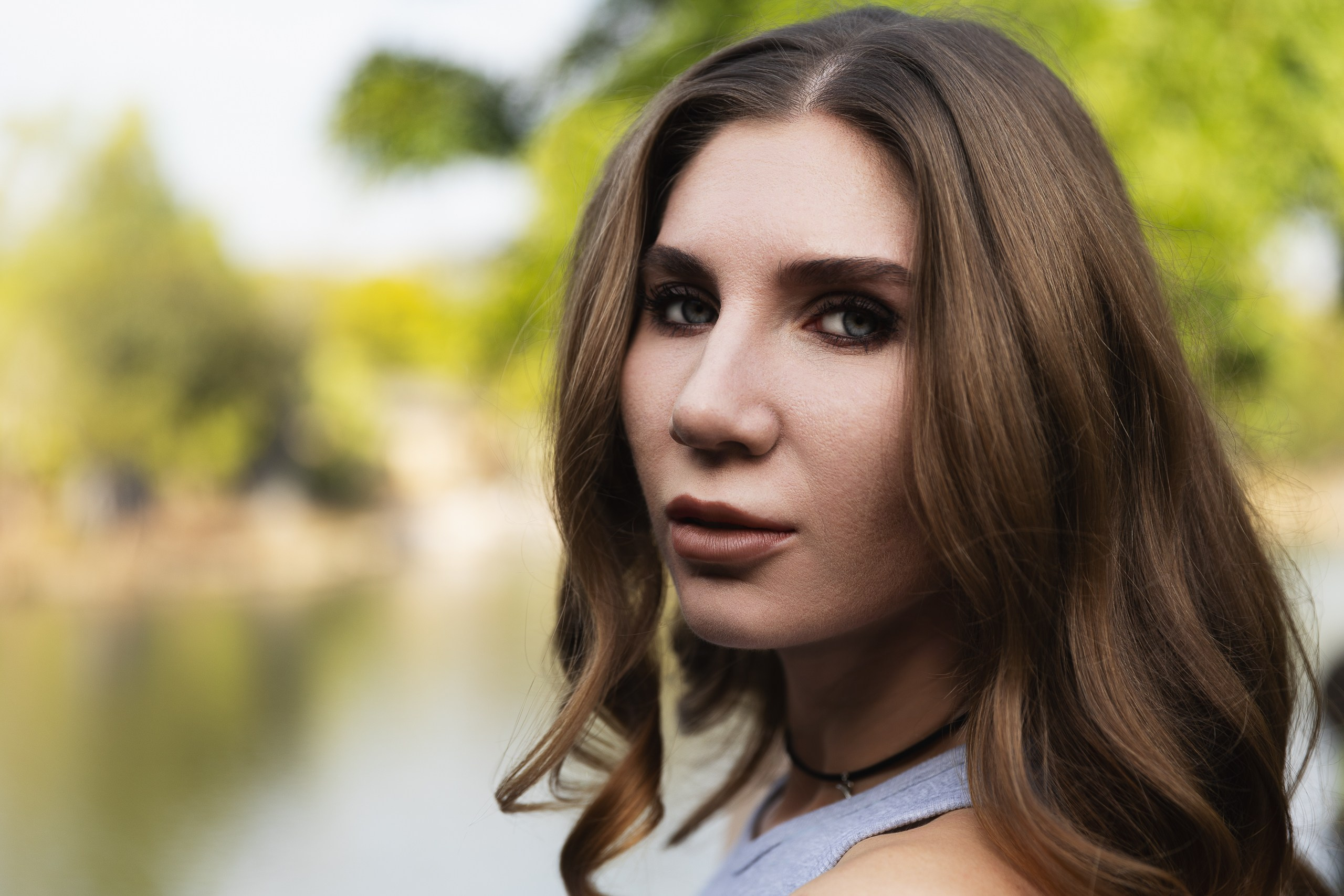 Diana morning in the forest