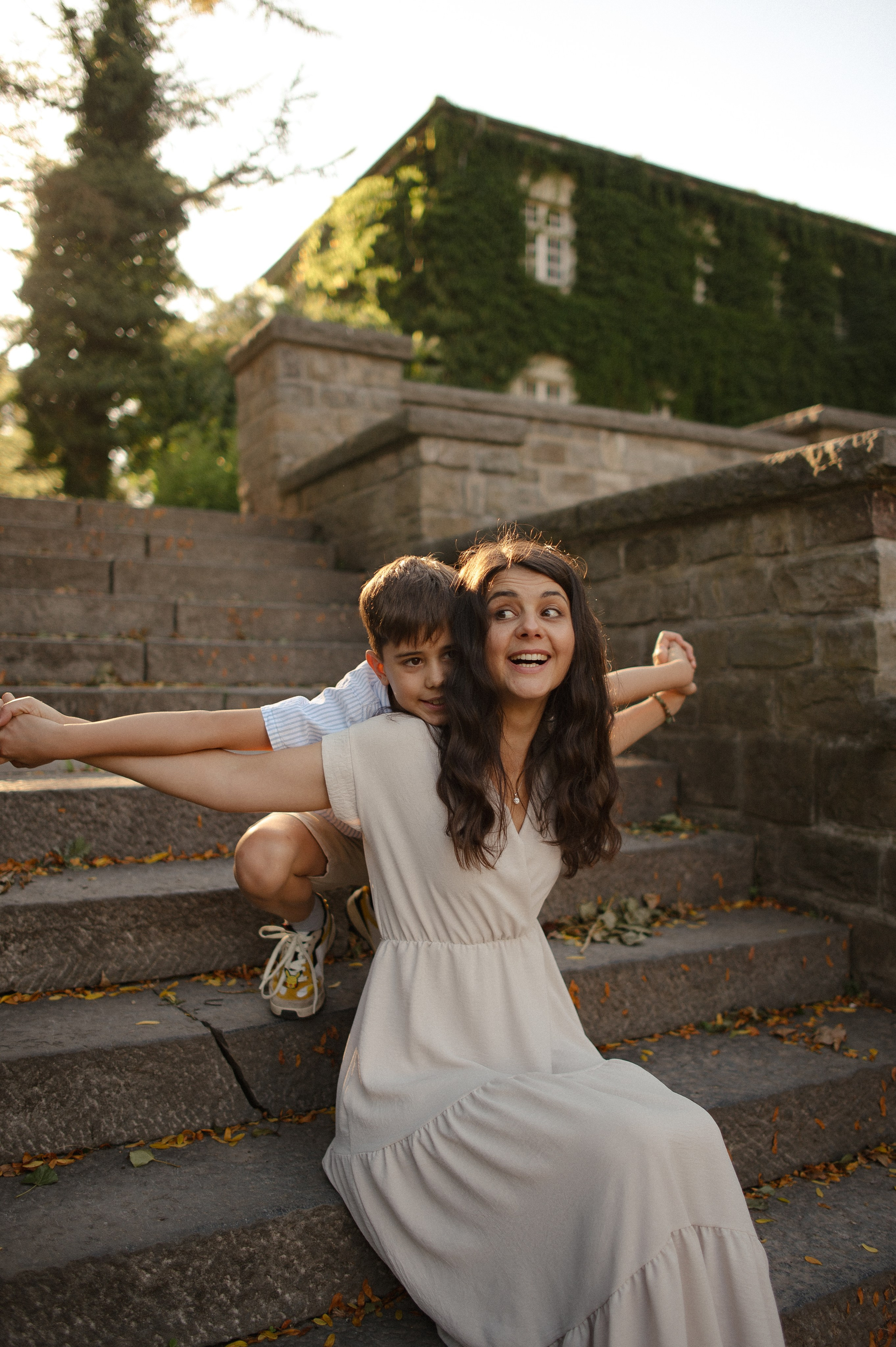 Lena, Andrey i samokat