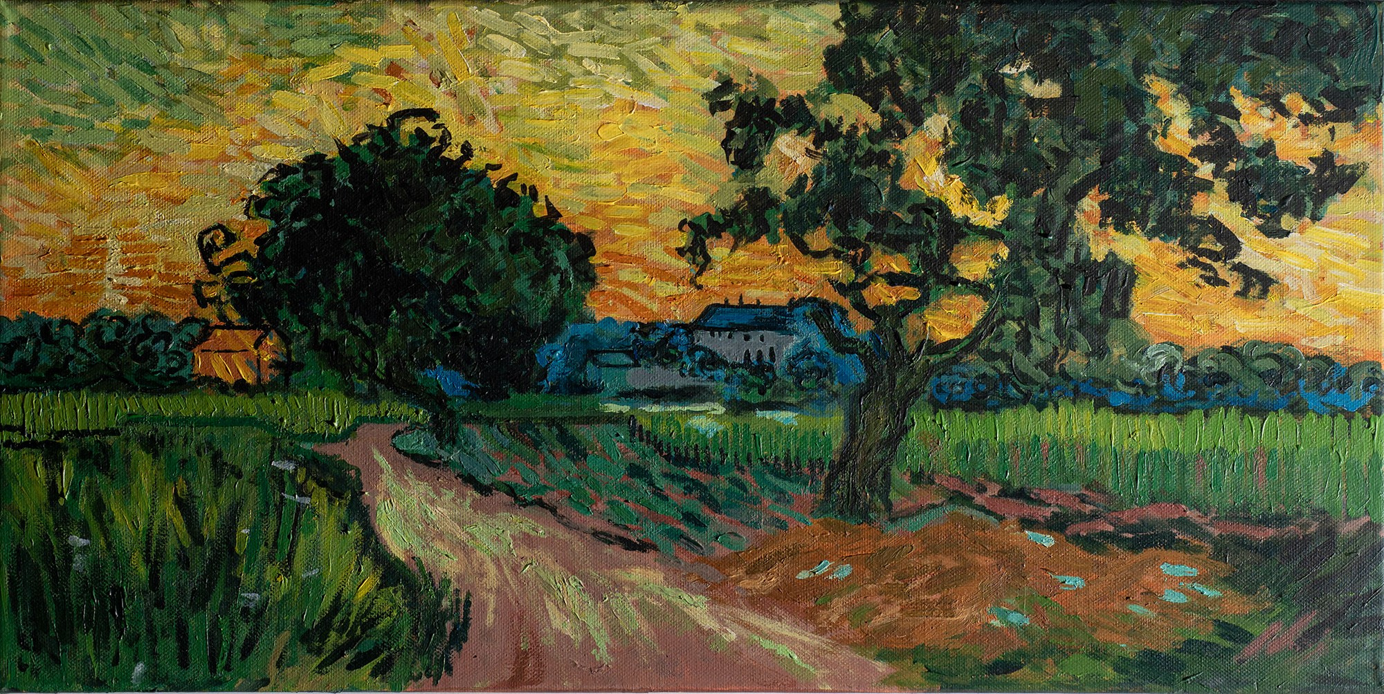 Nature landscapes. Angelina Sorokopud. Artist in Strasbourg