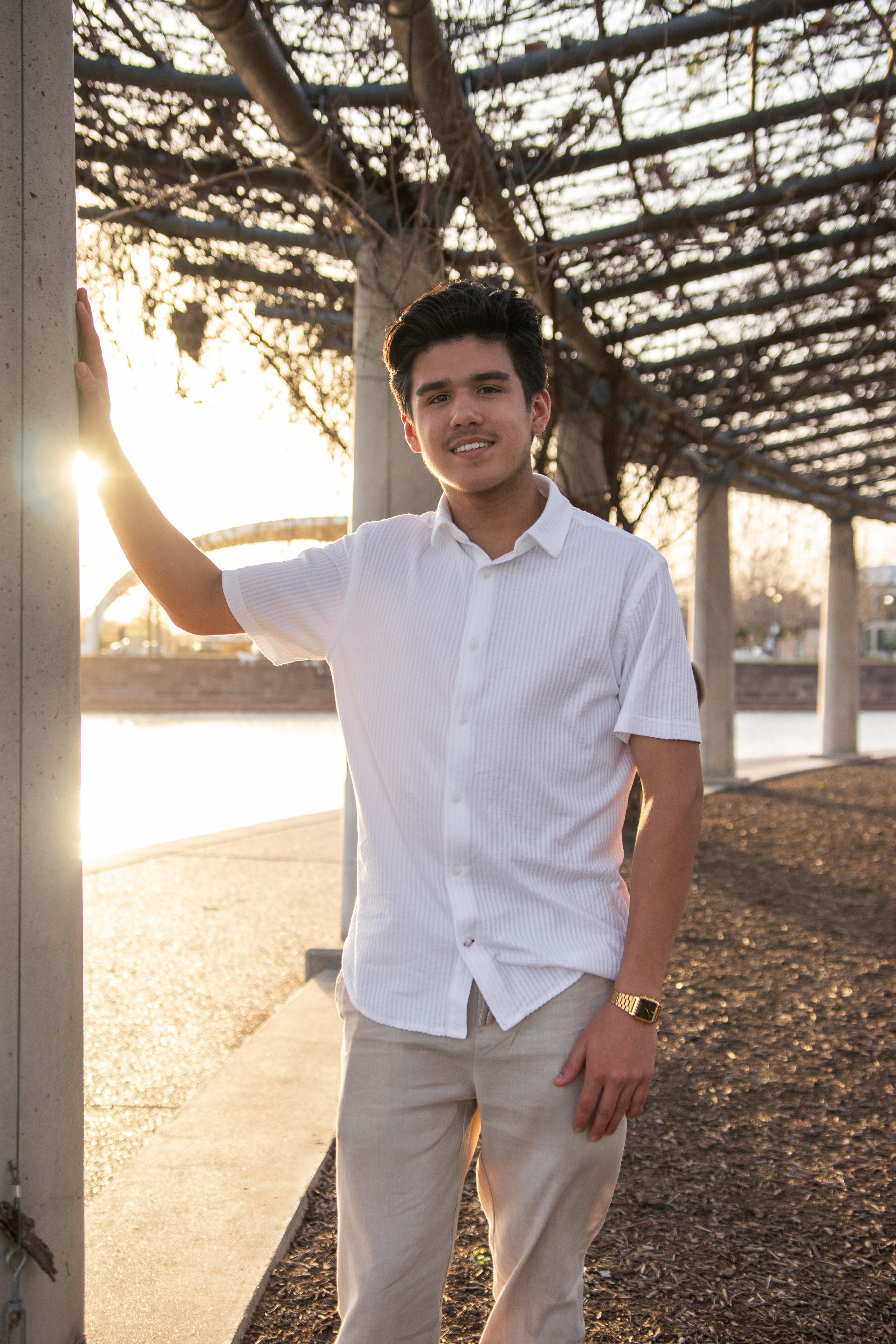 Parker's senior photoshoot at Mueller Lake Park in Austin, Texas