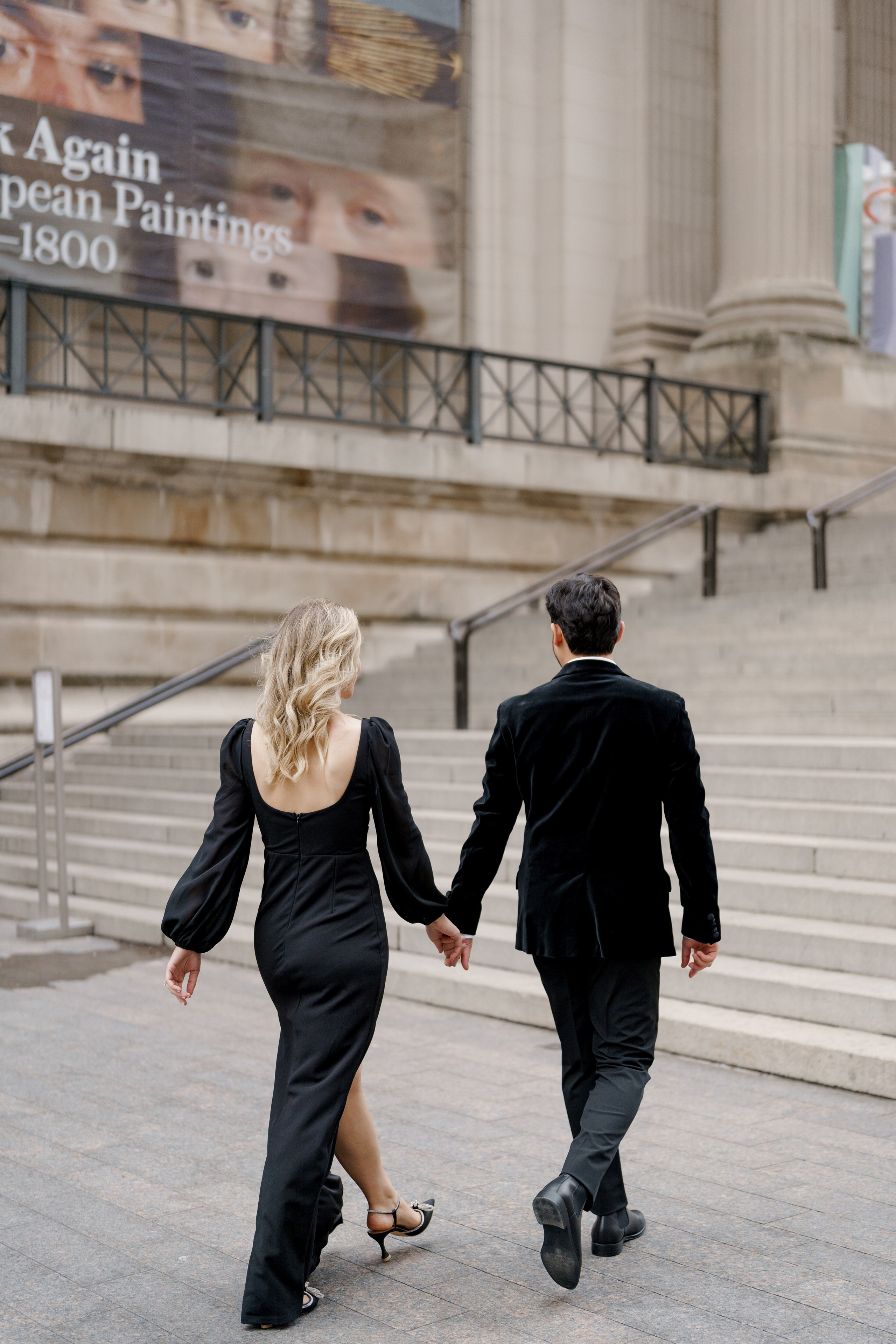 Caroline and Brendan’s Museum MET and Library Engagement Shoot. Wedding photographer and videographer New York | New Jersey