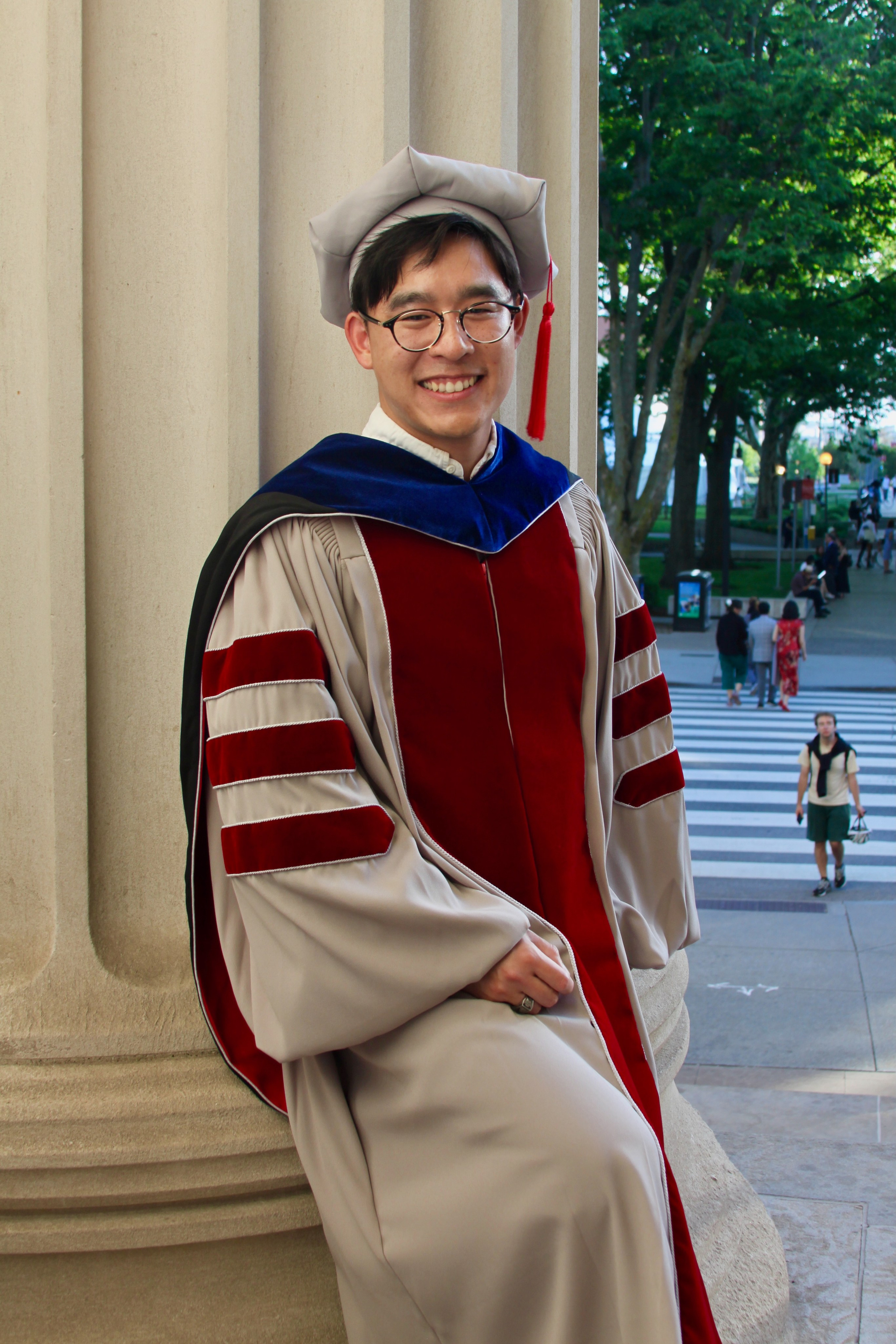 PhD graduation with Elton. Kelly Sang, graduation and portrait photographer in Boston
