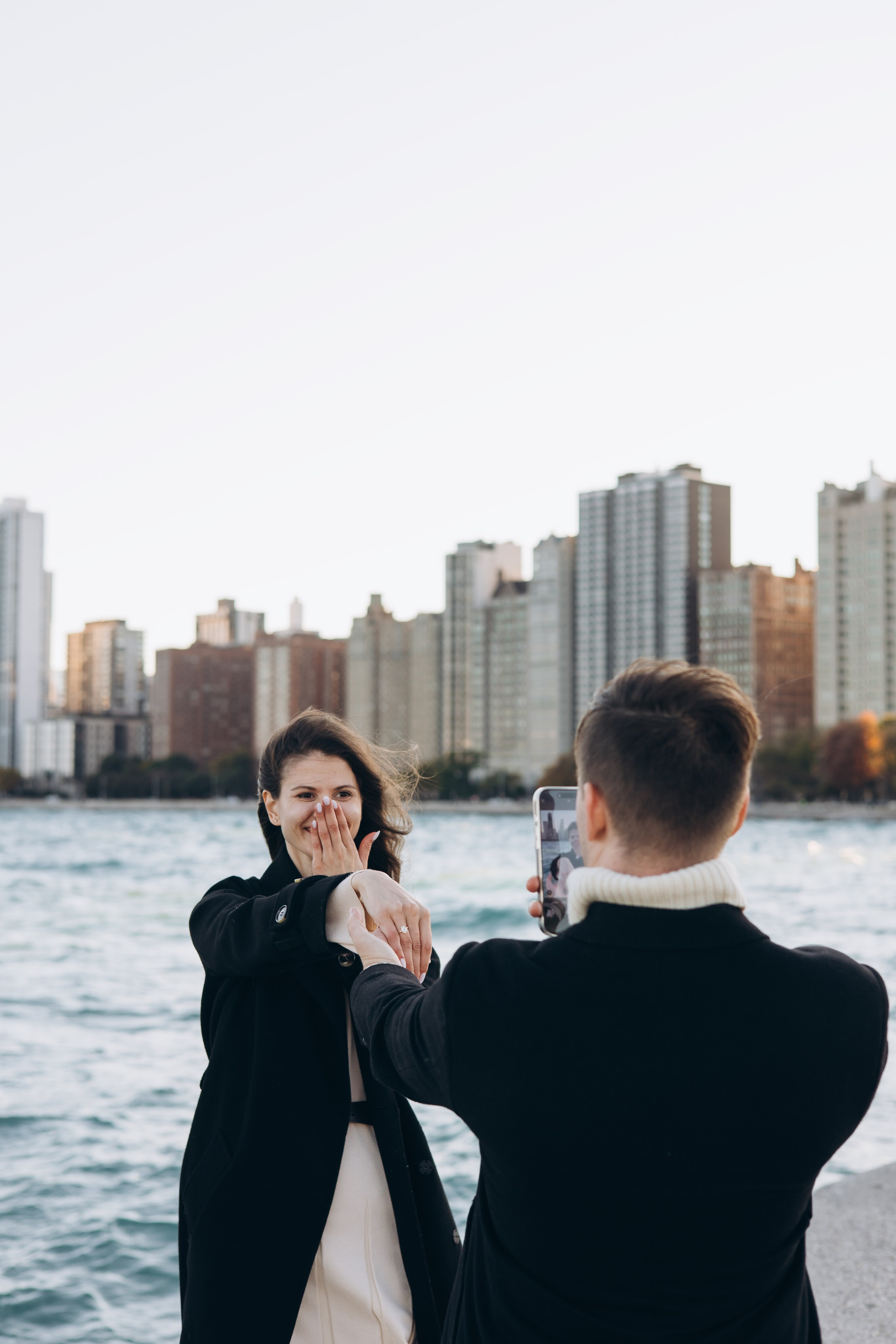 North Lake Shore Proposal — Chicago Photographer — Margarita Chudinova