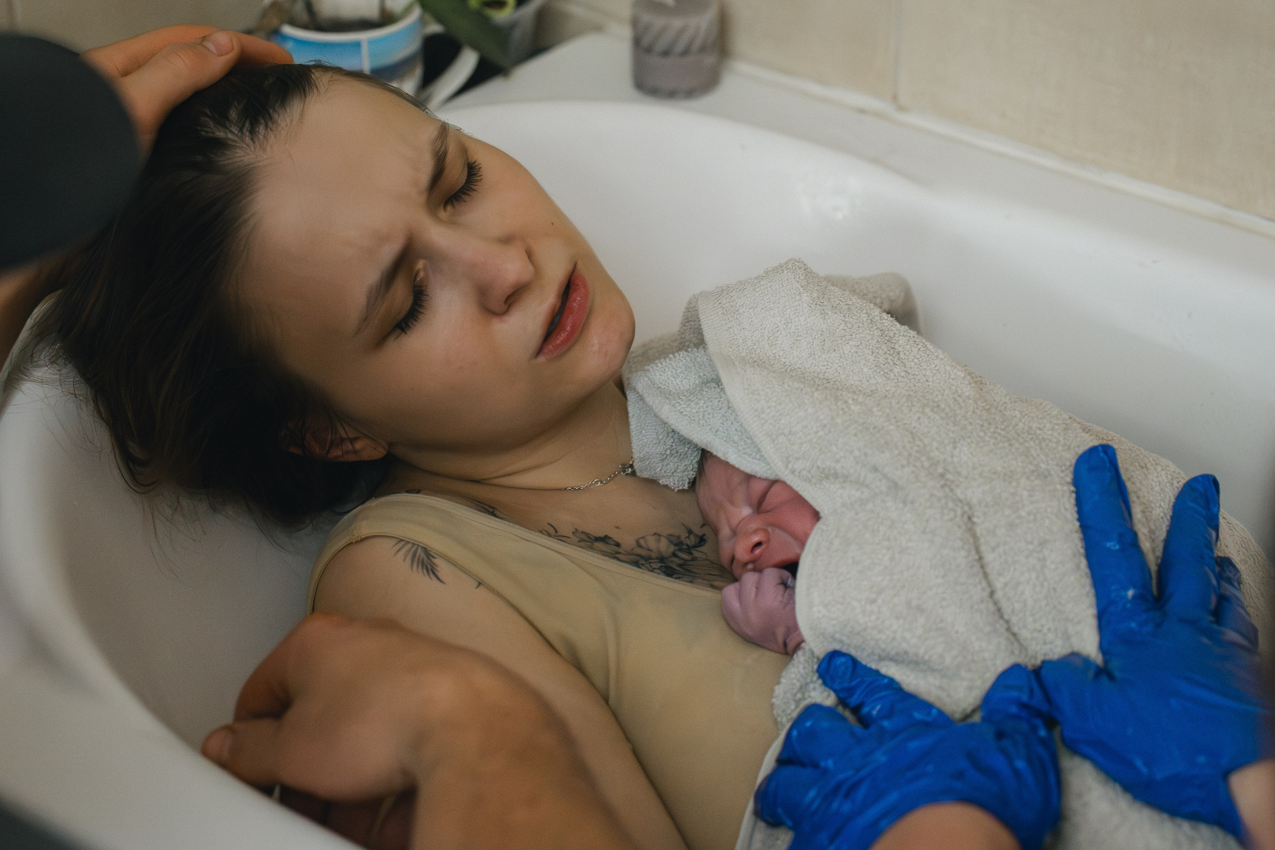 Poród domowy. Ania Smol Fotograf Olsztyn