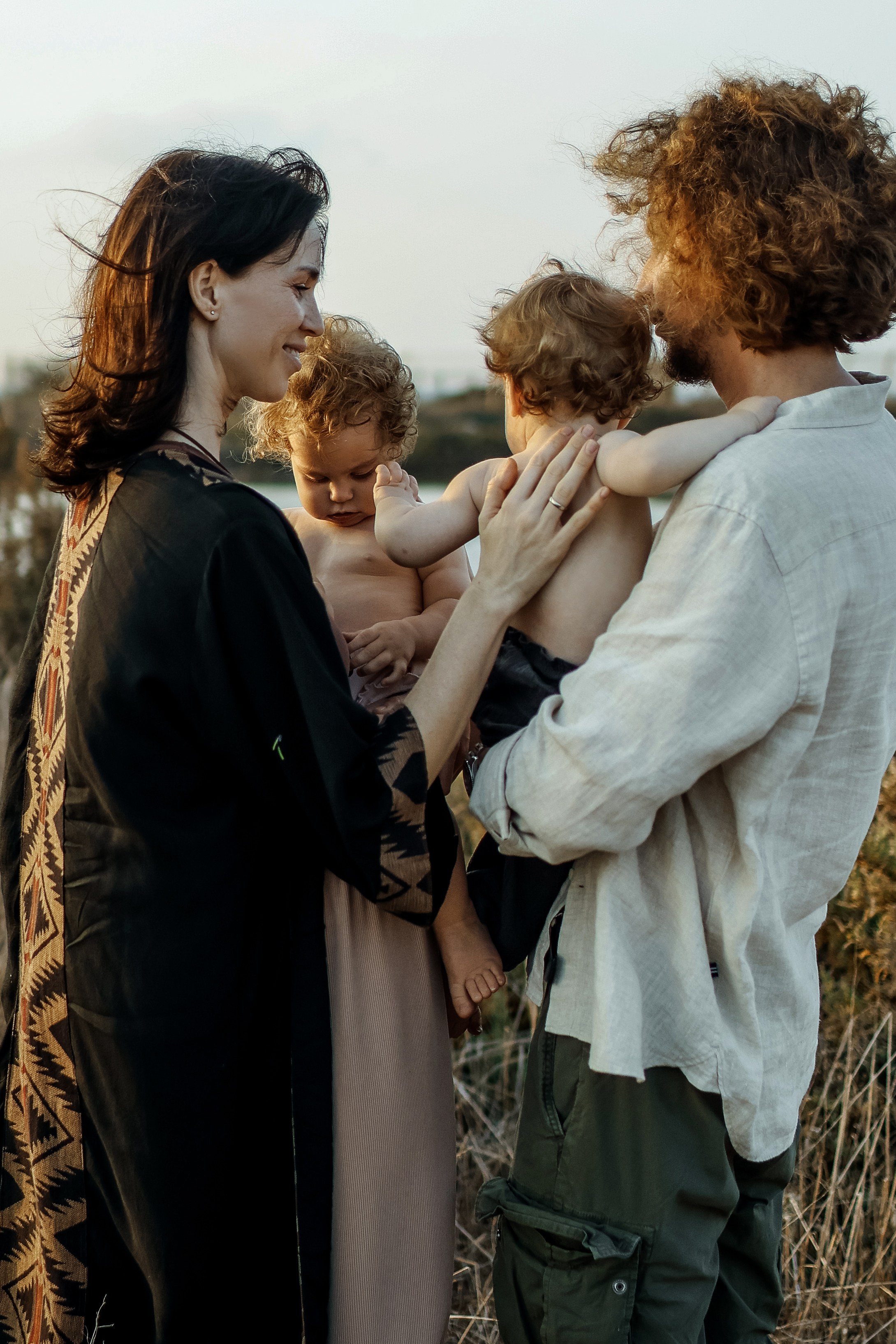 Little curls in Atlit. Family photographer in Israel