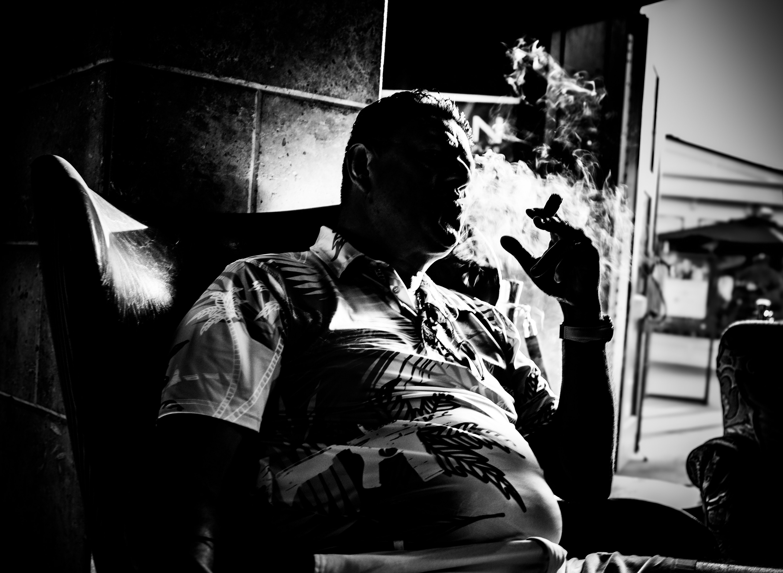 Burn Black and White Series. Out and About 239