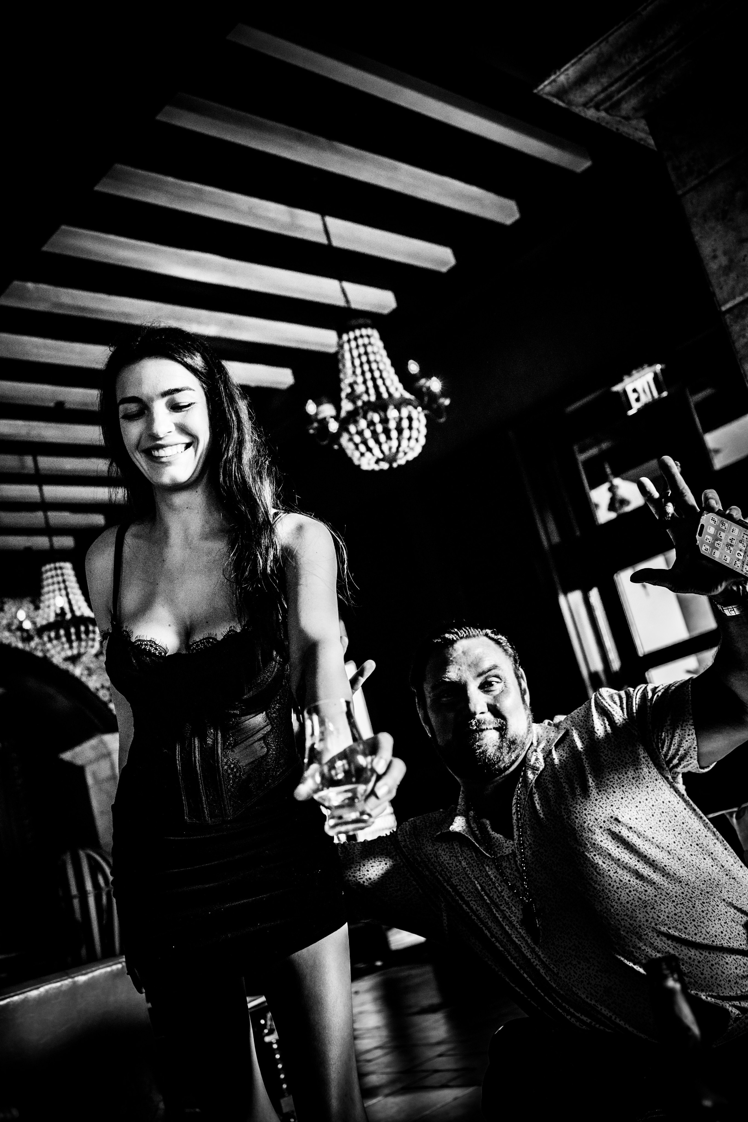 Burn Black and White Series. Out and About 239