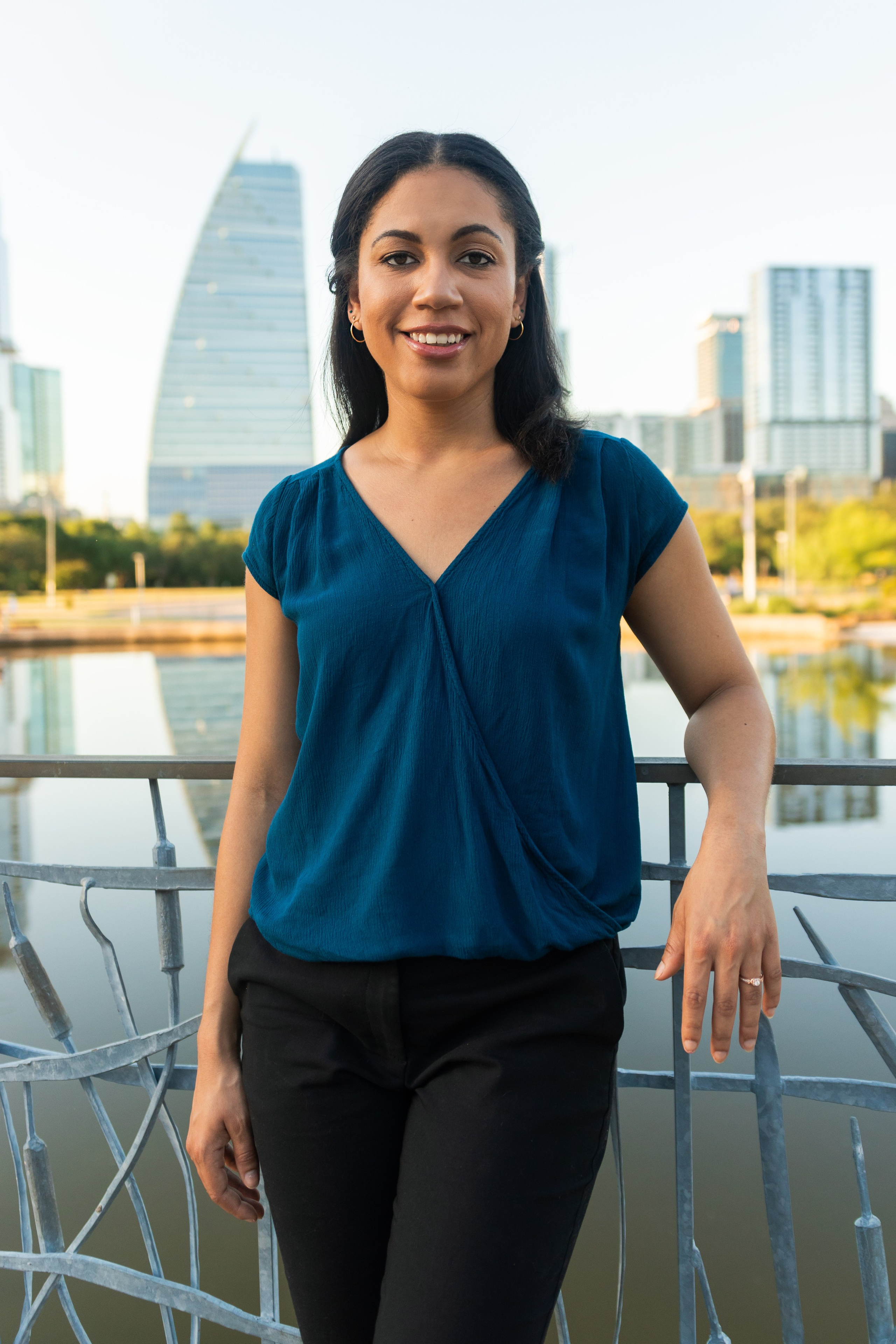 Sarah at the Long Center Convention Center in Austin