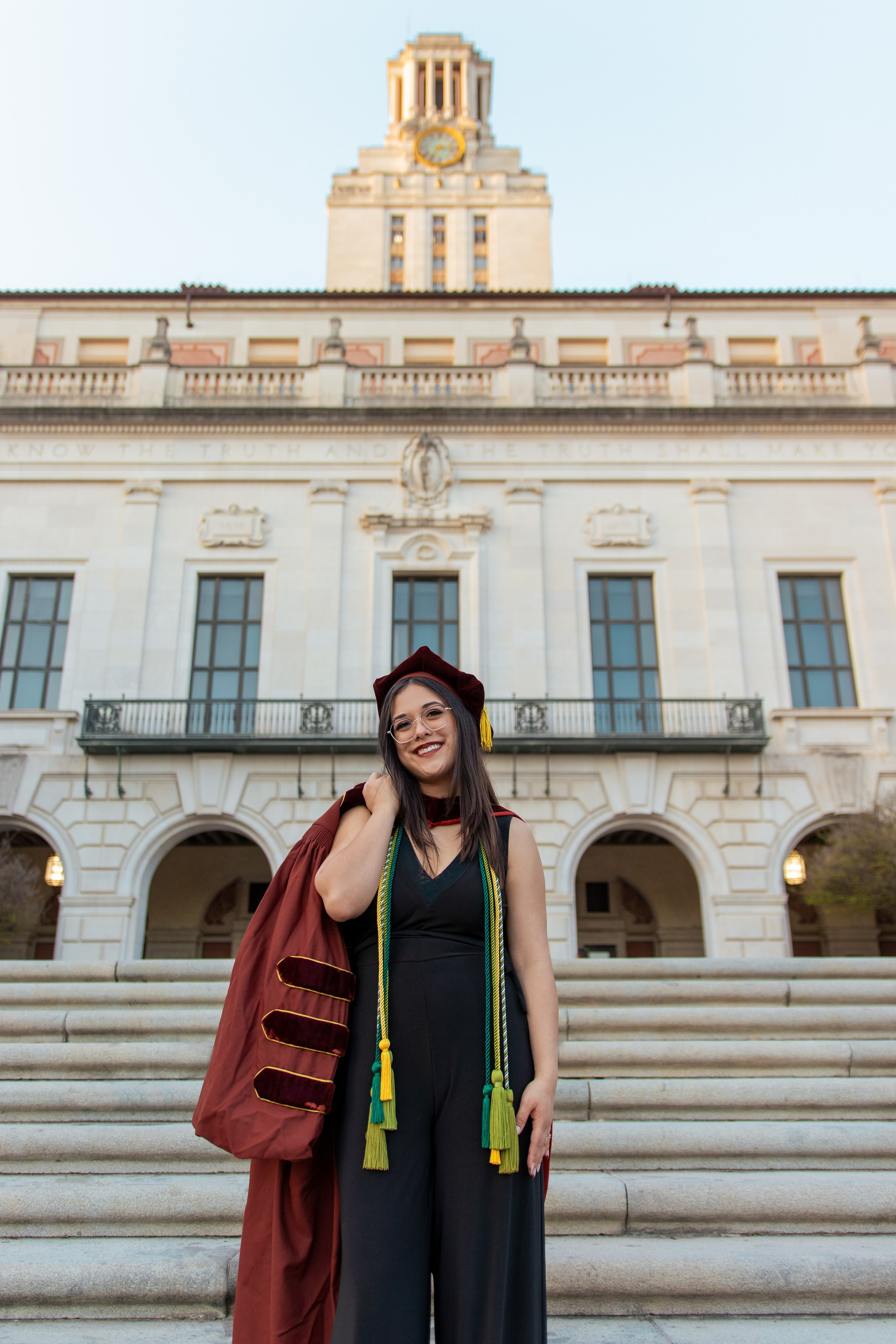 Alexiss' graduation photoshoot at the University of Texas Austin