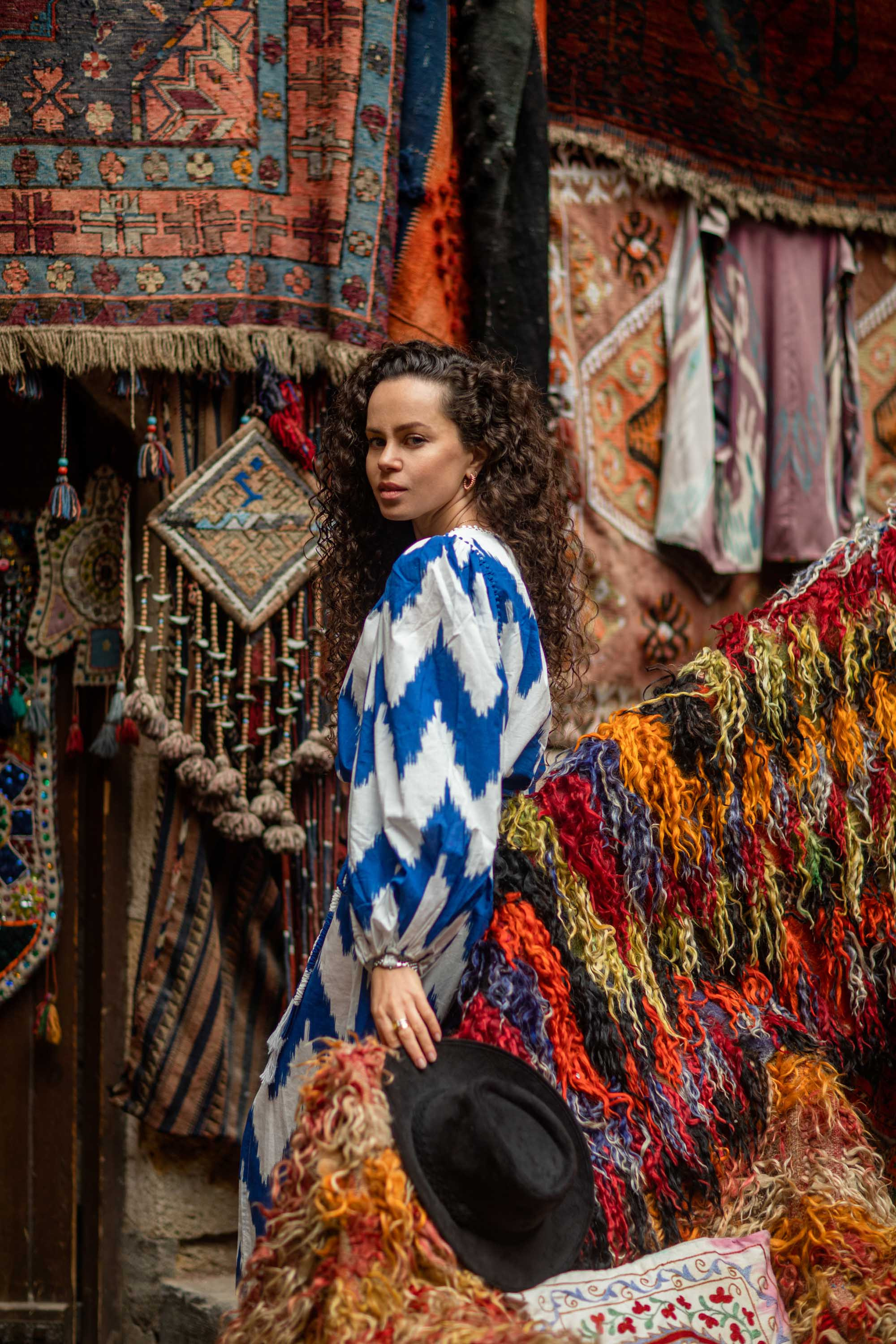 Solo Photoshoot in Kayseri with Wild Horse Herds. Julia Ganch I Fashion Wedding Photography I Cappadocia Turkey