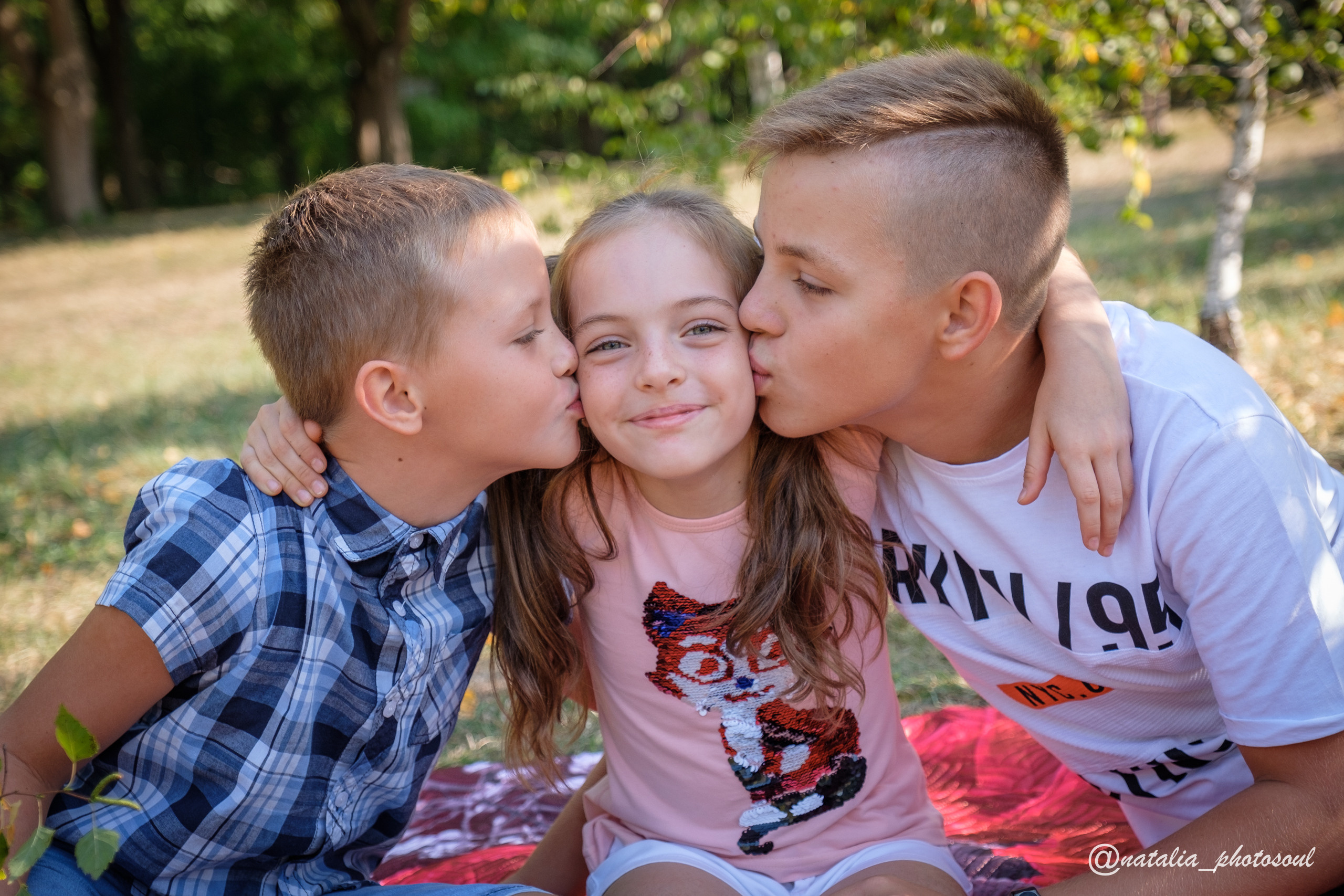 Photo session of Masha and brothers. Photographer in Seoul Dobrokvashina Natalya