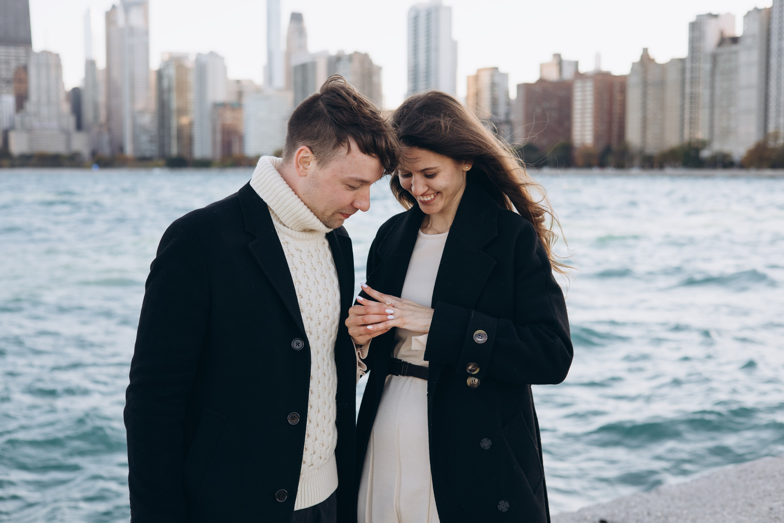 North Lake Shore Proposal — Chicago Photographer — Margarita Chudinova