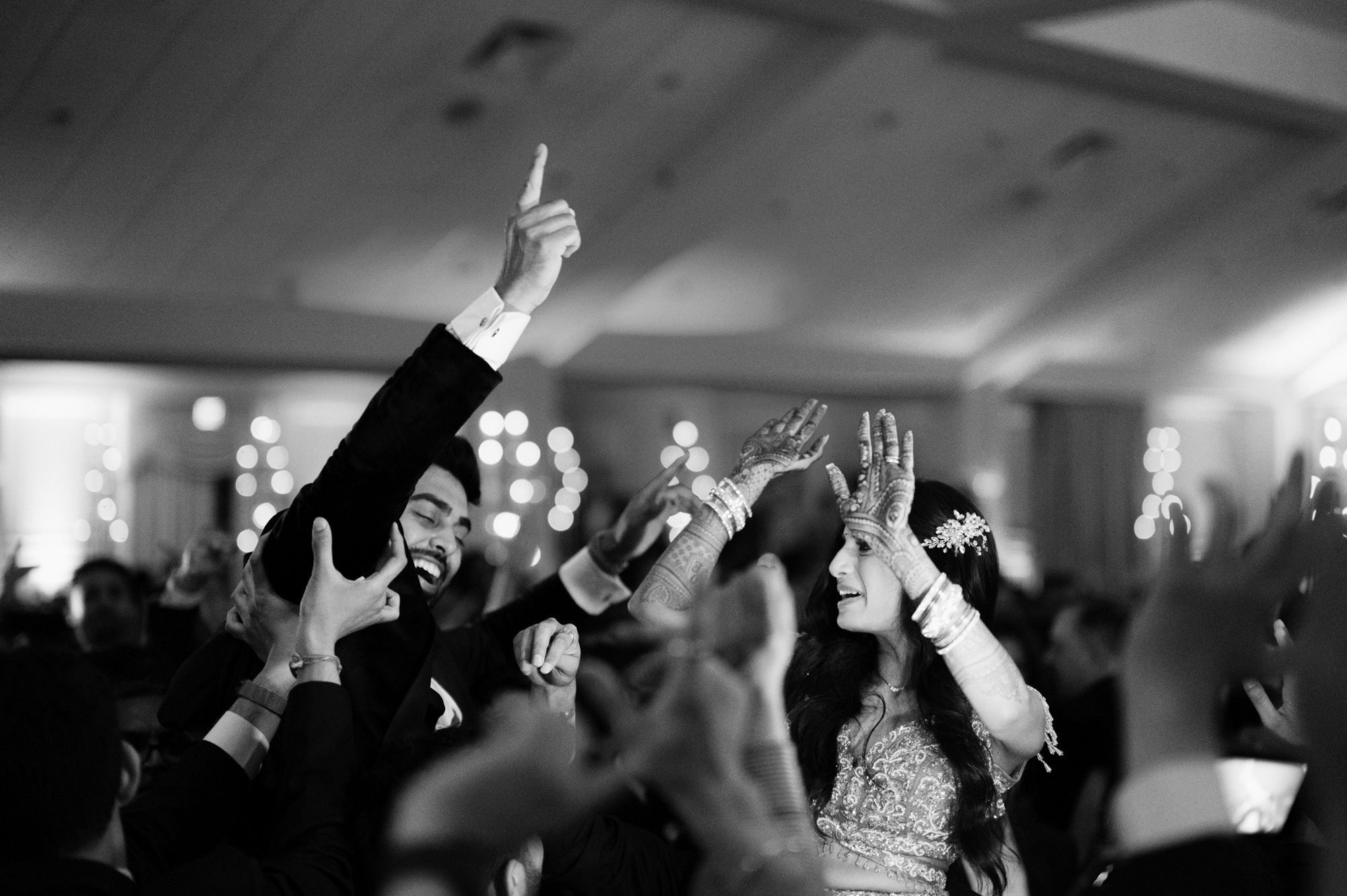 a bride and groom dancing at their wedding reception