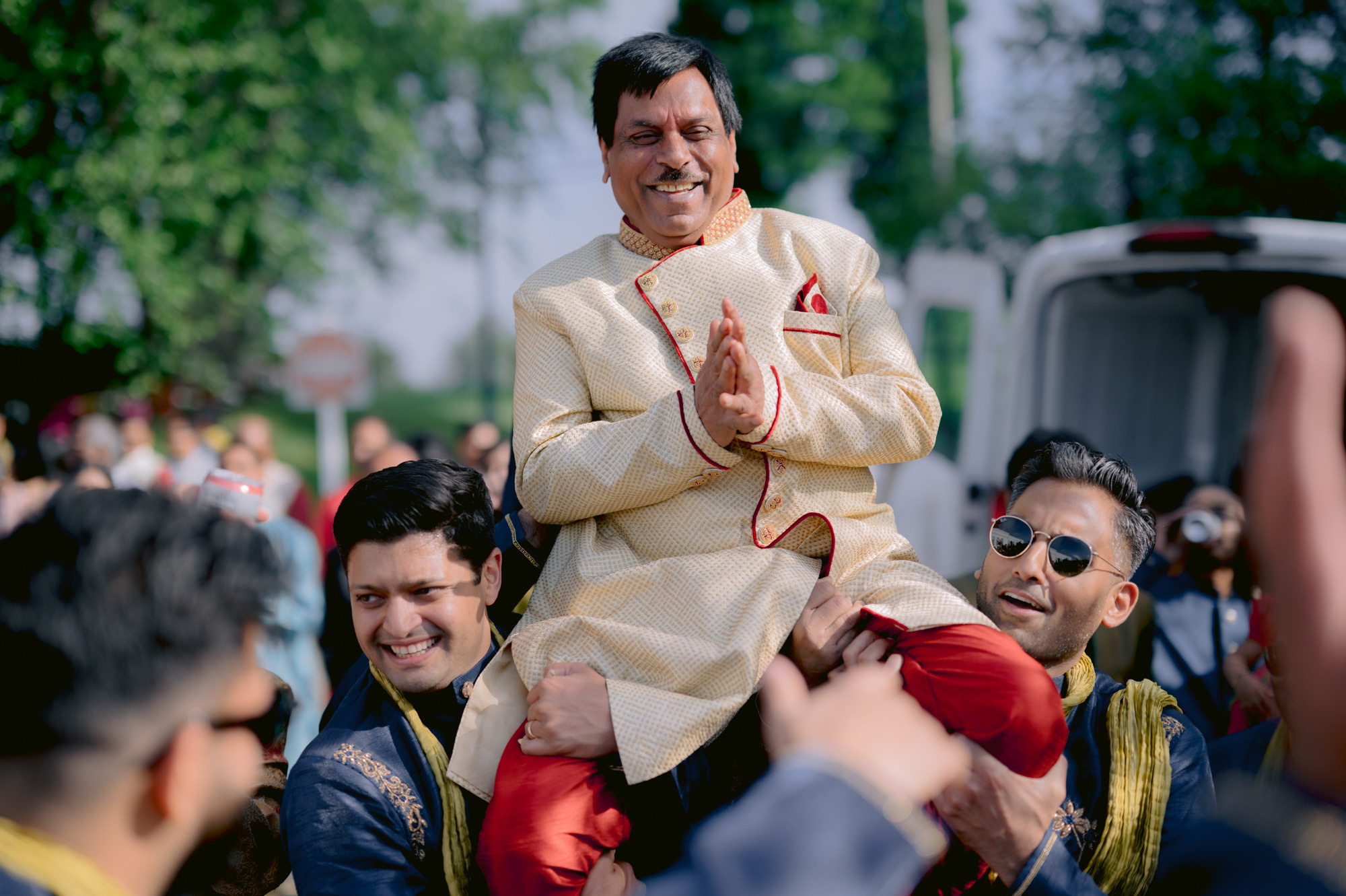 a man in a white robe