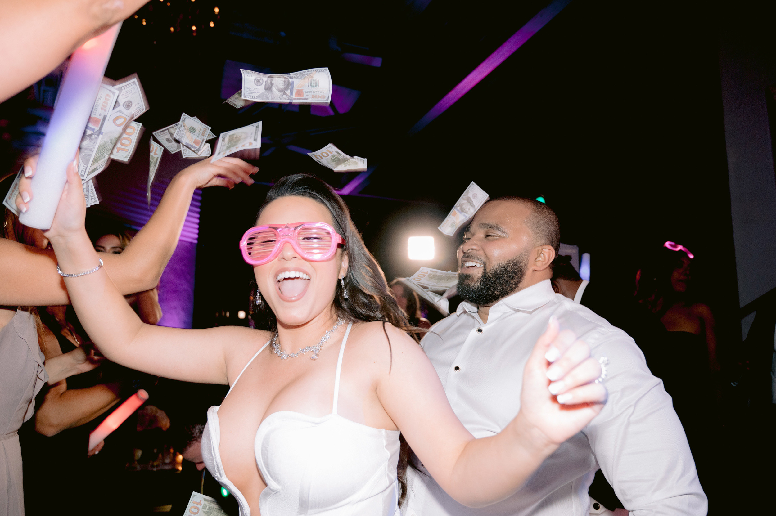 a woman in a white dress