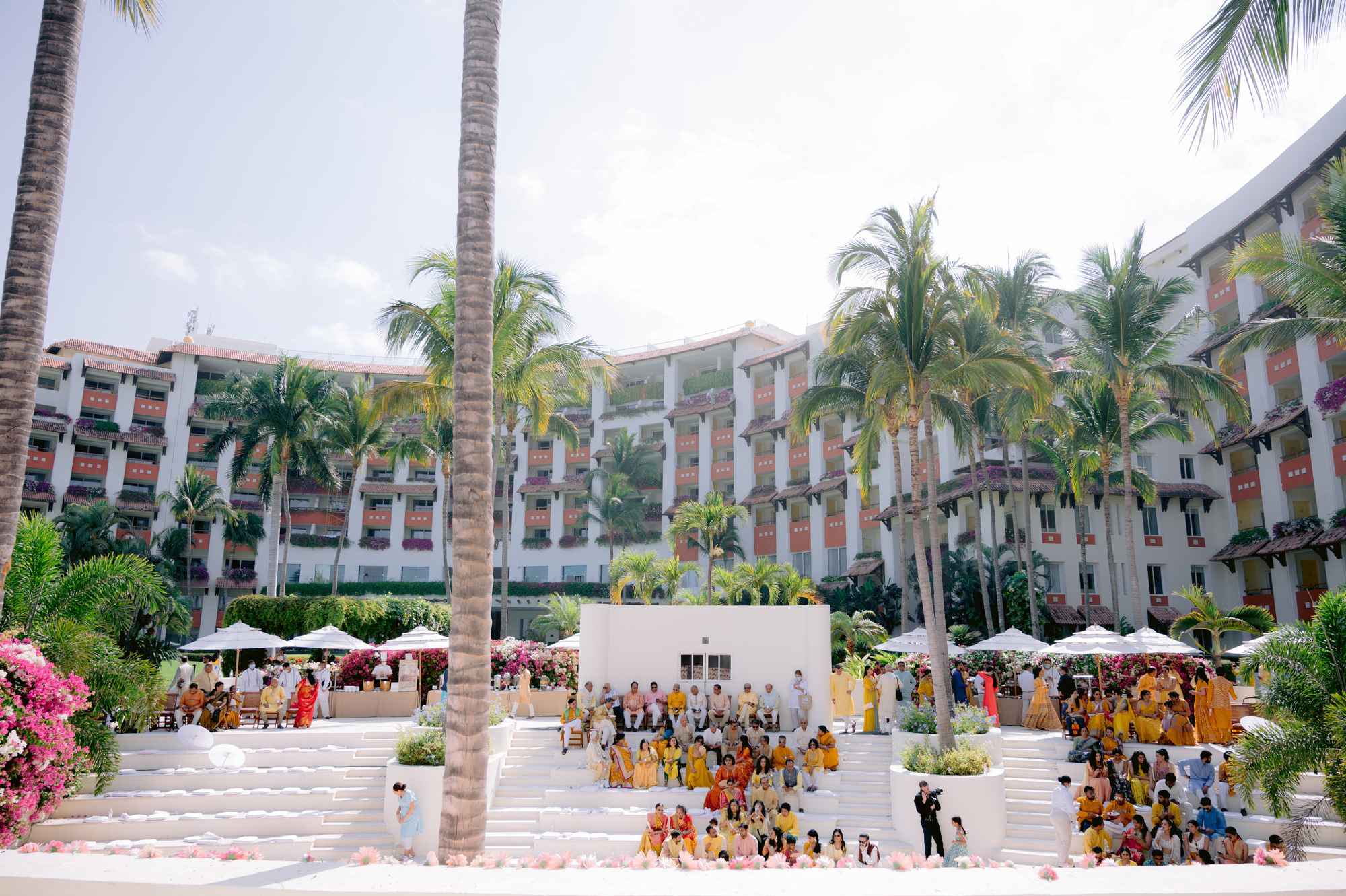 a large white building