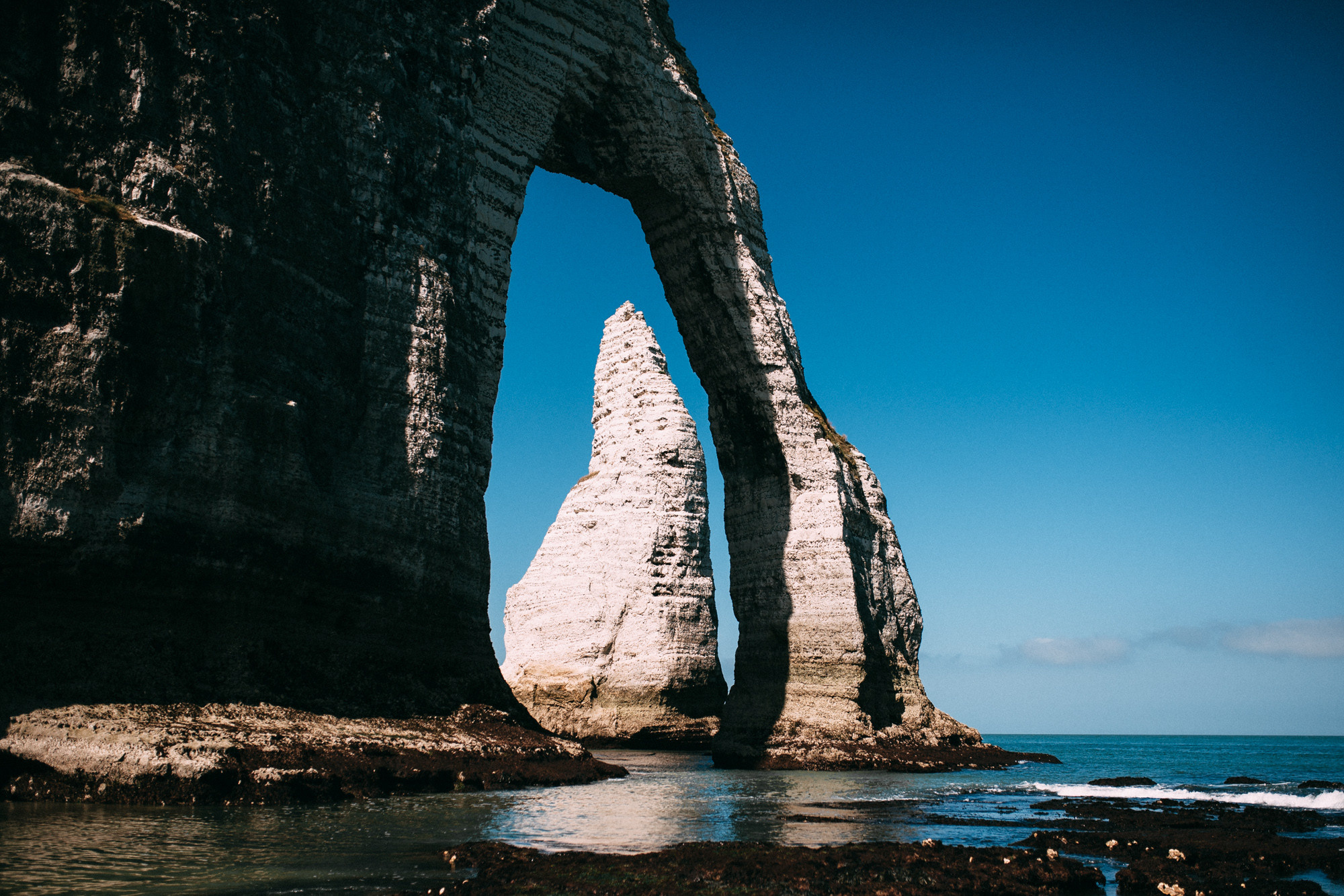 a large rock formation