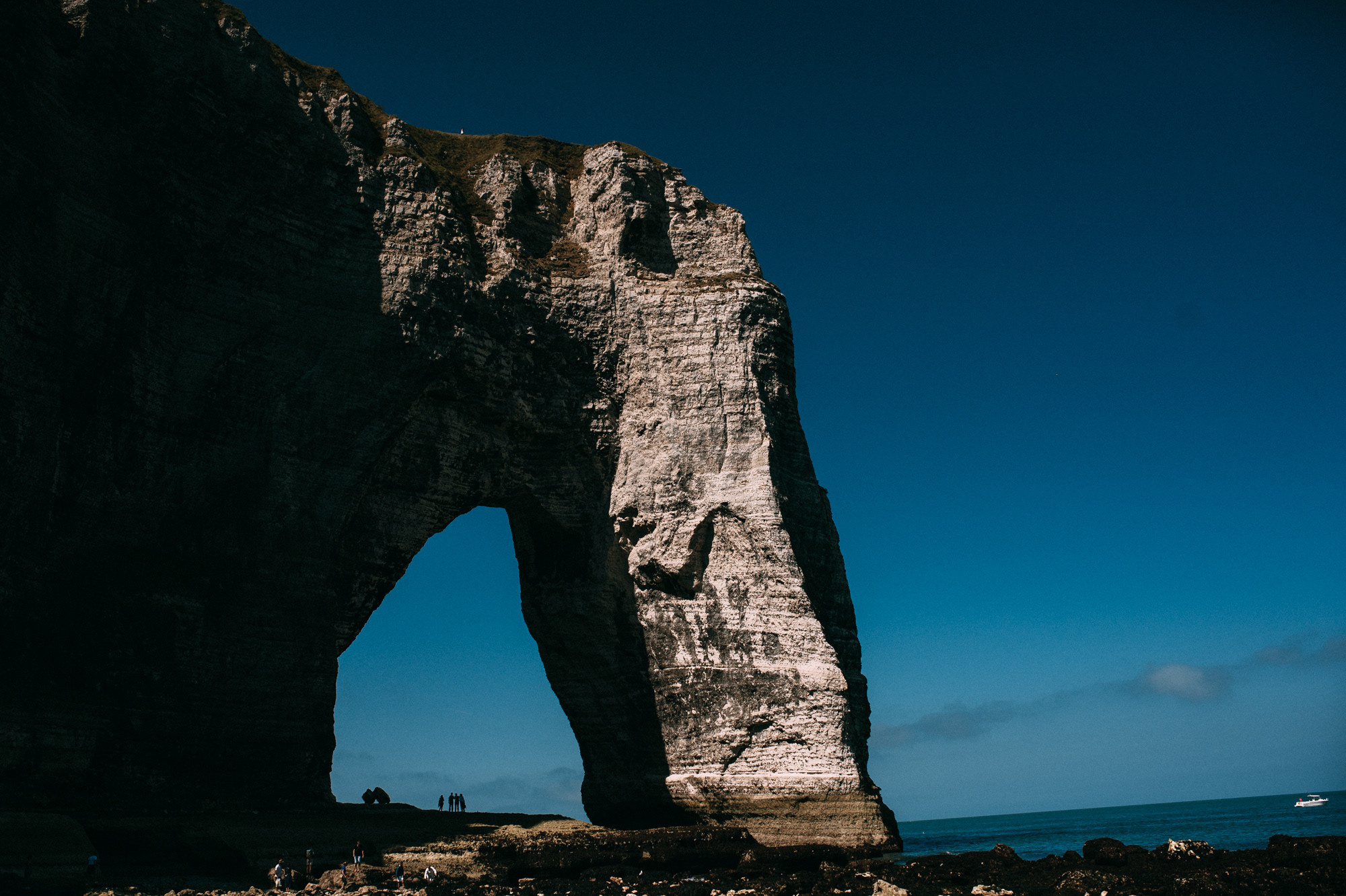 a large rock formation