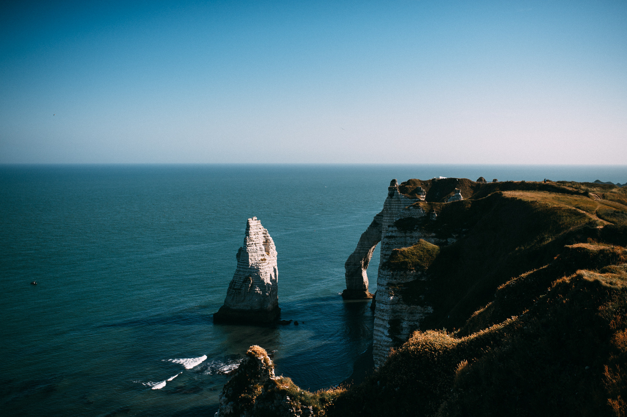 a cliff on the ocean