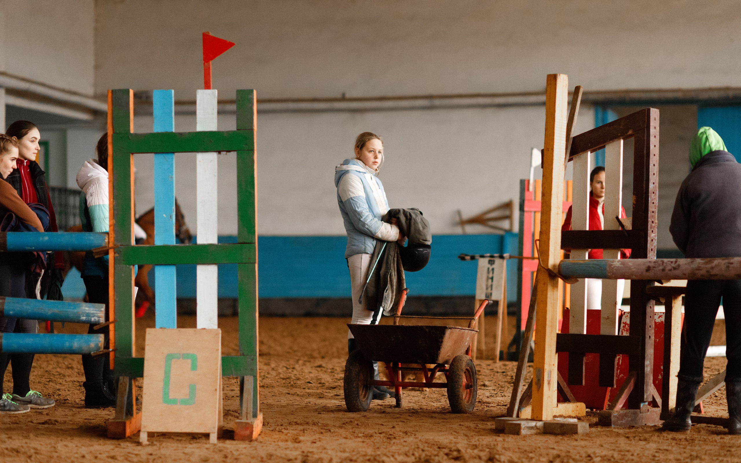 Winter show jumping in «Progress». Kaja | fotograf we Wrocławiu | ludzie i psy