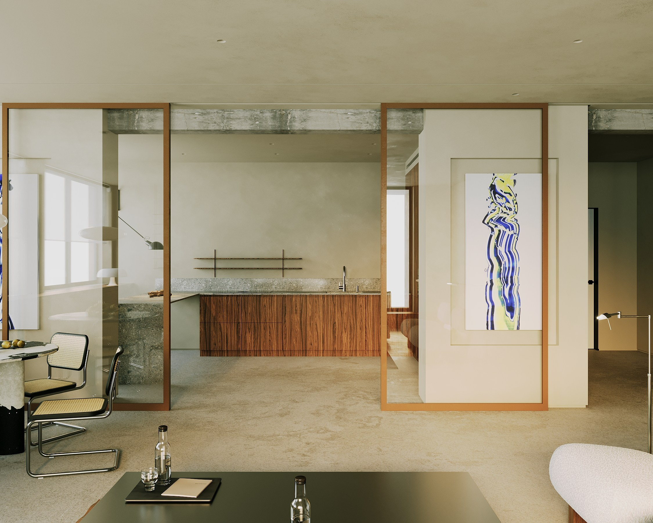 Flat80m2: concept by reference. LOLEYLO.INTERIORS