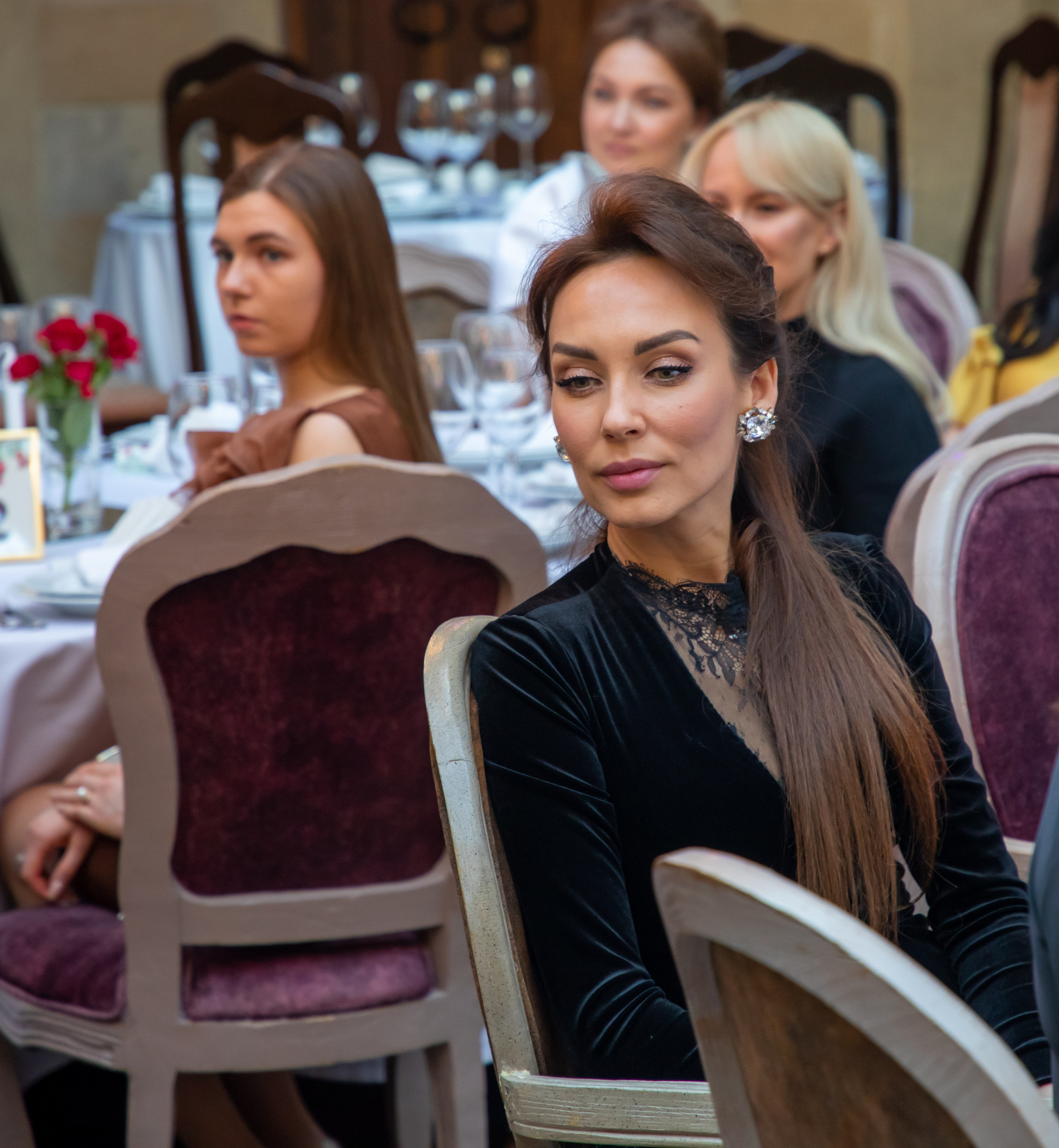 Gala-Dinner with the French Countess, the main etiquette expert Marie de Tilly. Baku Photographer