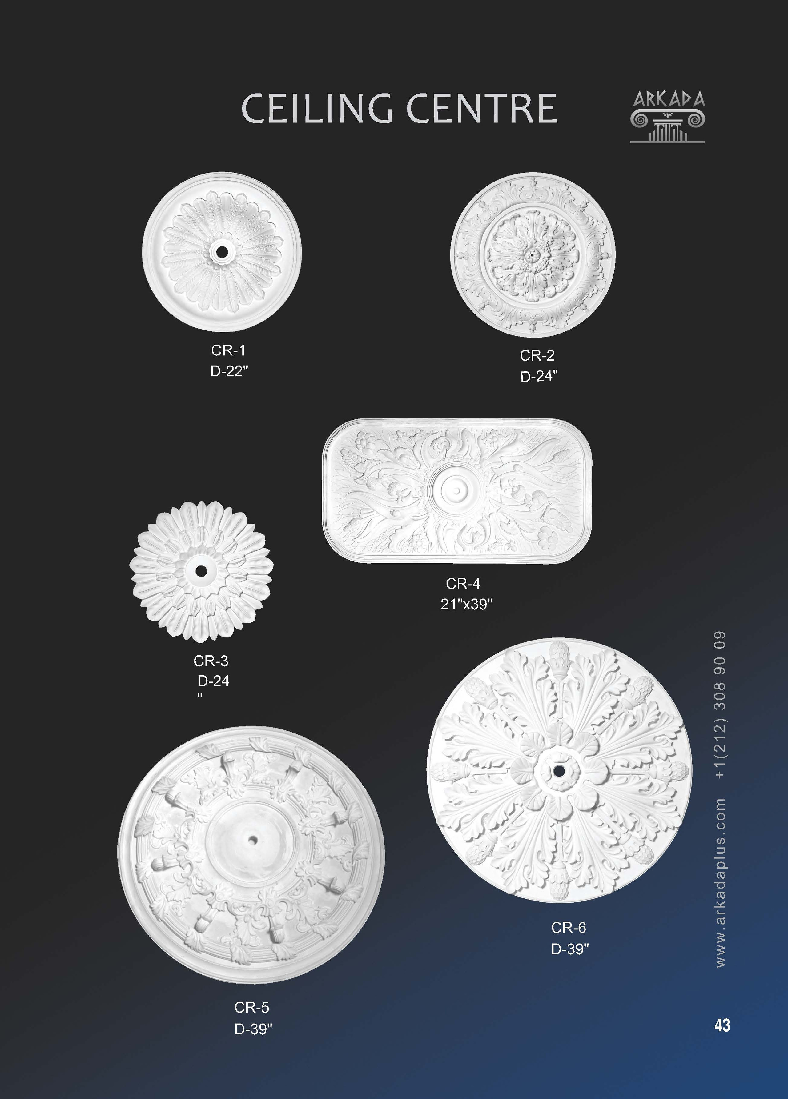Catalog pages. Plaster molding