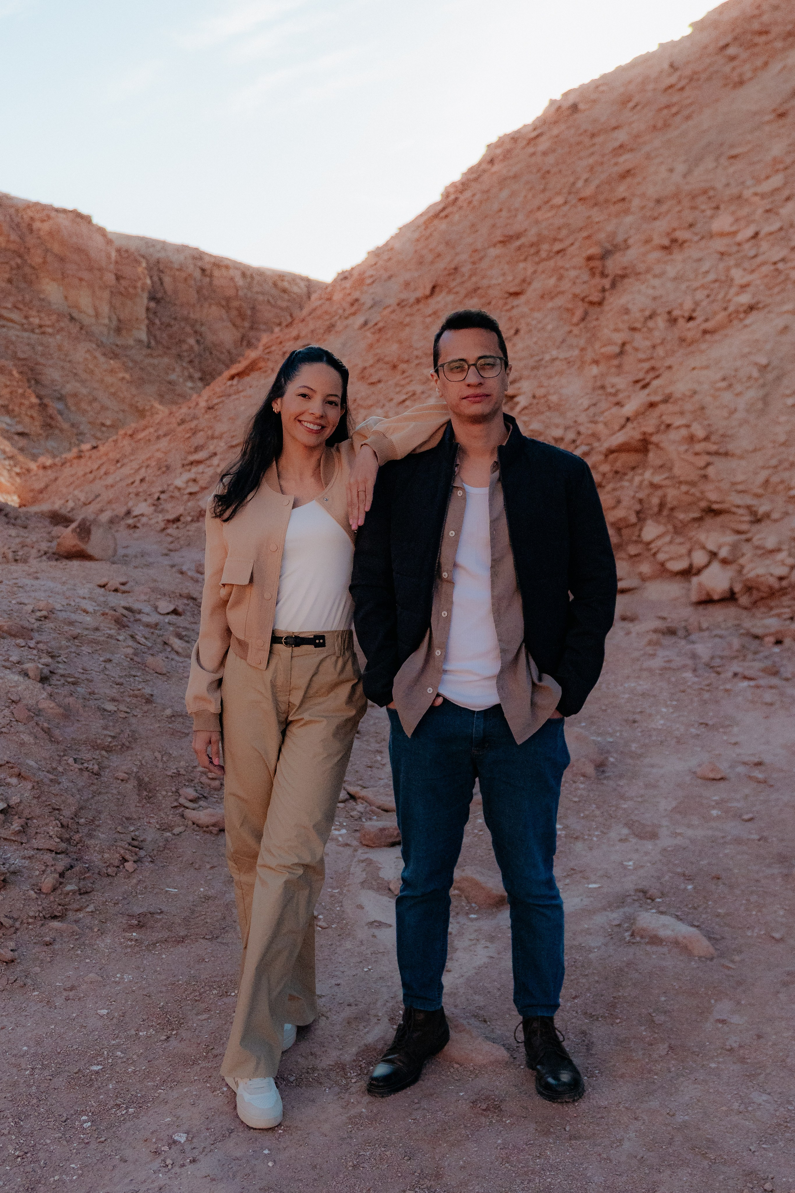 Sessão casual no Vale dos Cogumelos. Fotógrafo em San Pedro de Atacama