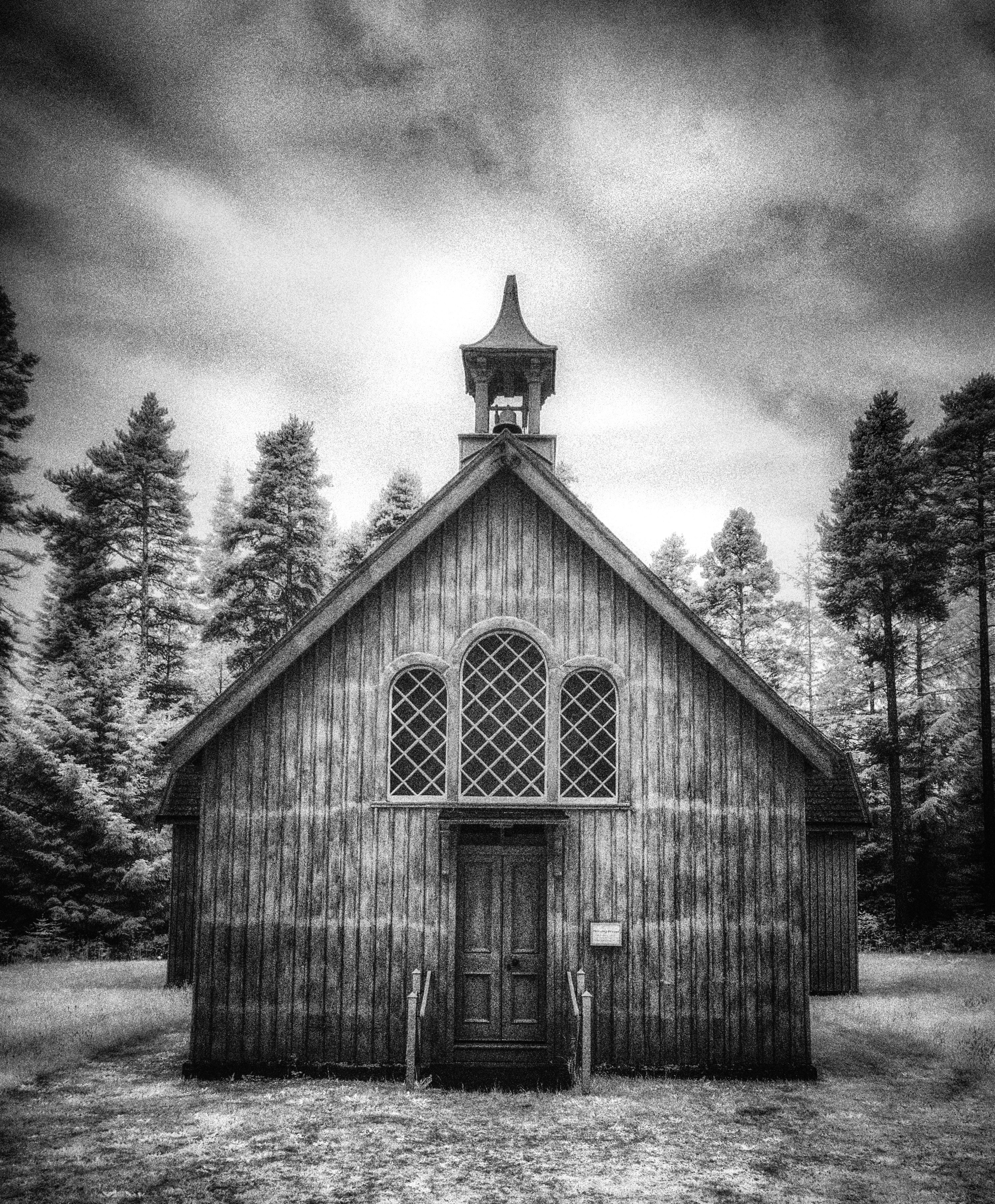 Churches and Graveyards. Infrared Scotland