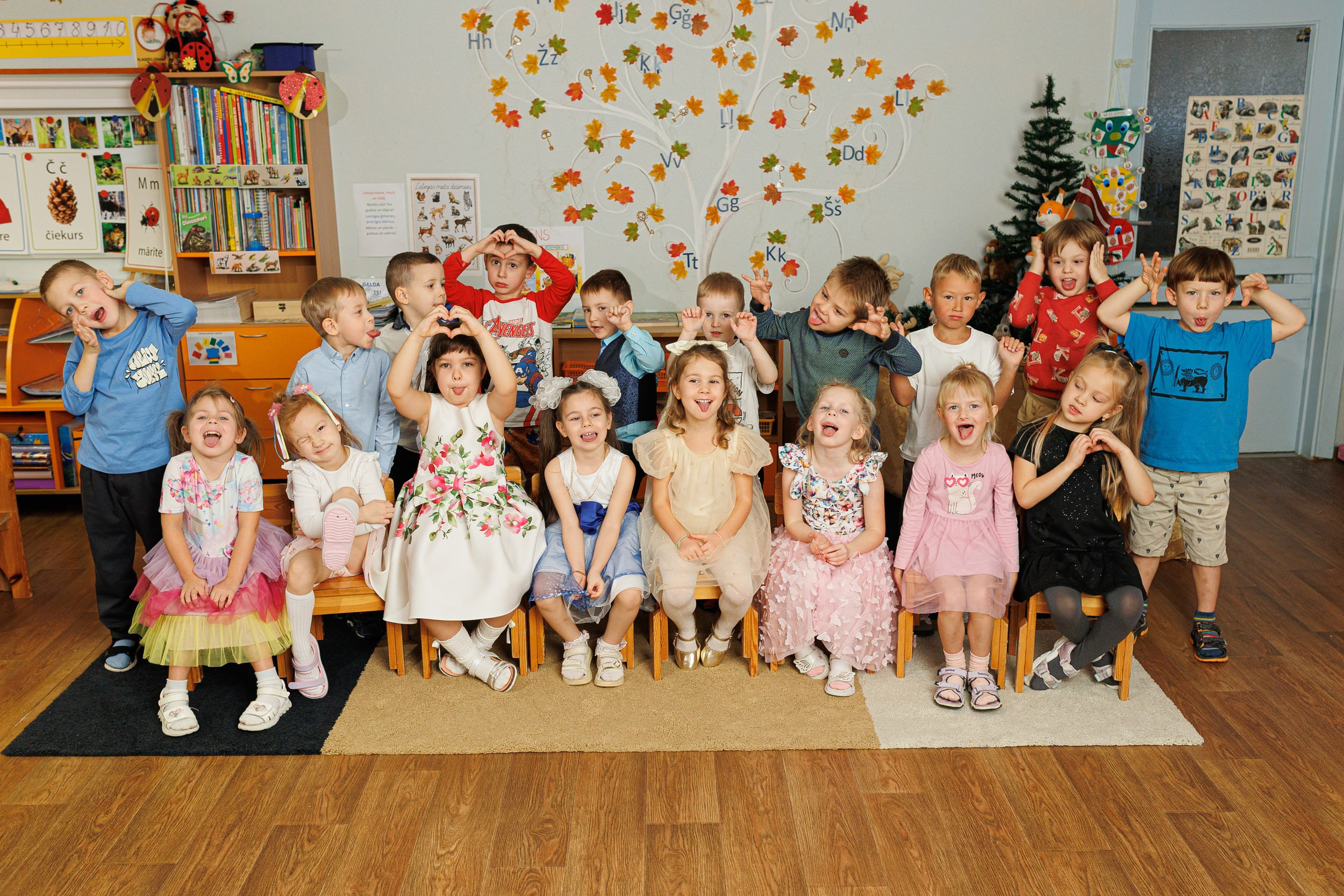 Bērnudārza grupas fotosesija