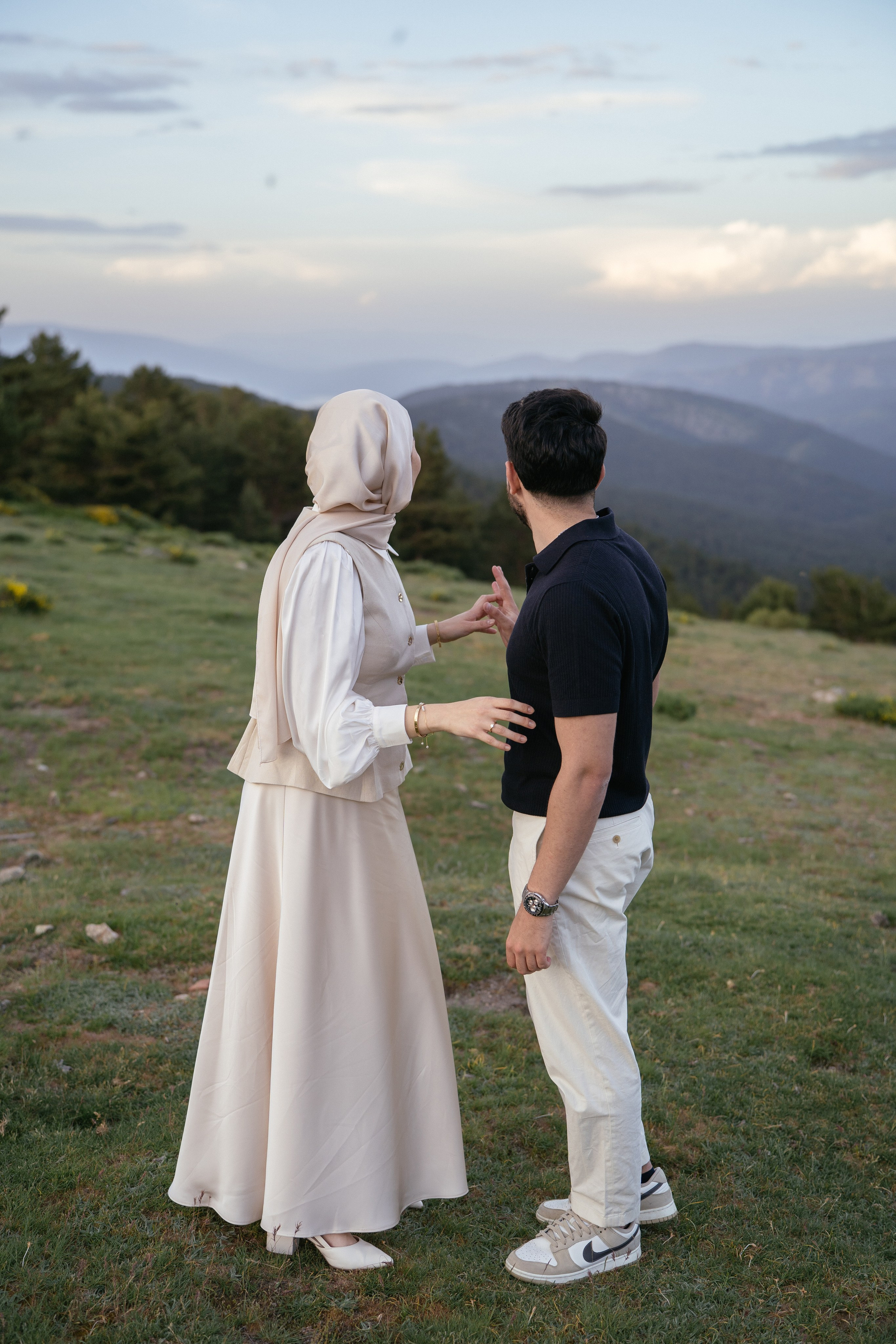 Marrige proposal in the mountains. Фотограф в Мадриде Алена Белянинова