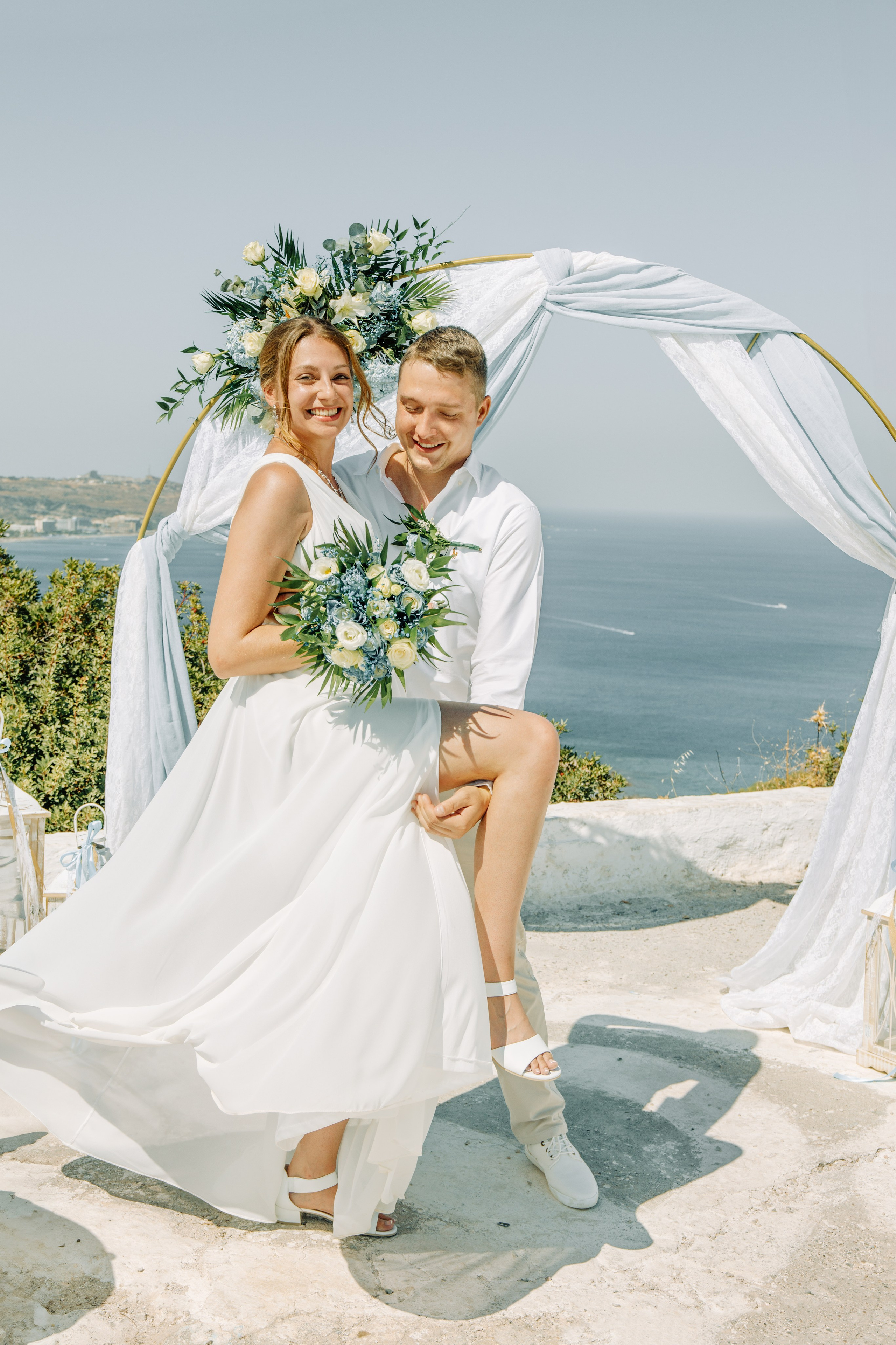 Ricardo and Justin. Renate Woeste | Wedding planner in Rhodes. Creating dream weddings by the sea. Let’s make your special day unforgettable