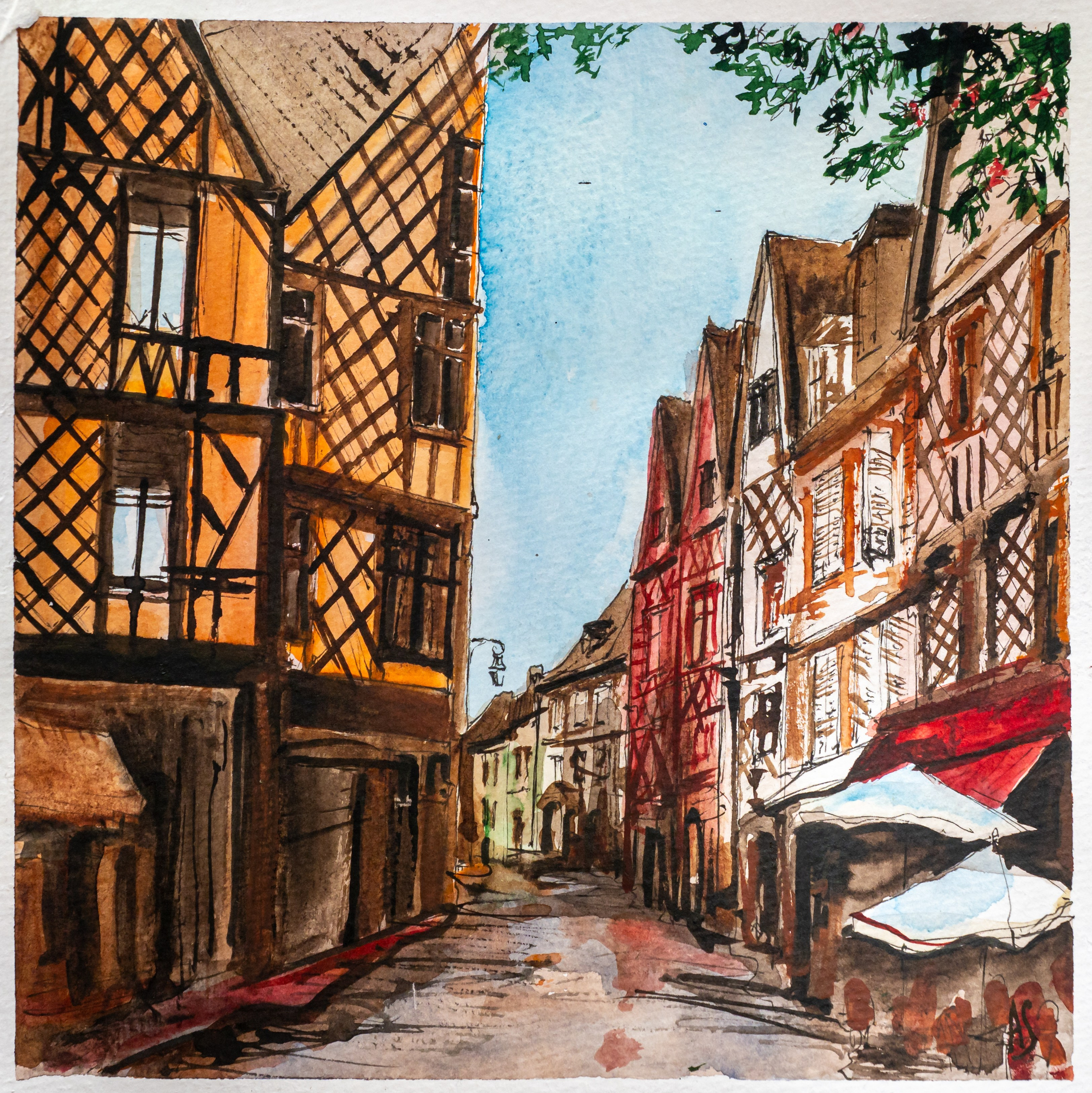 Urban views. Angelina Sorokopud. Artist in Strasbourg