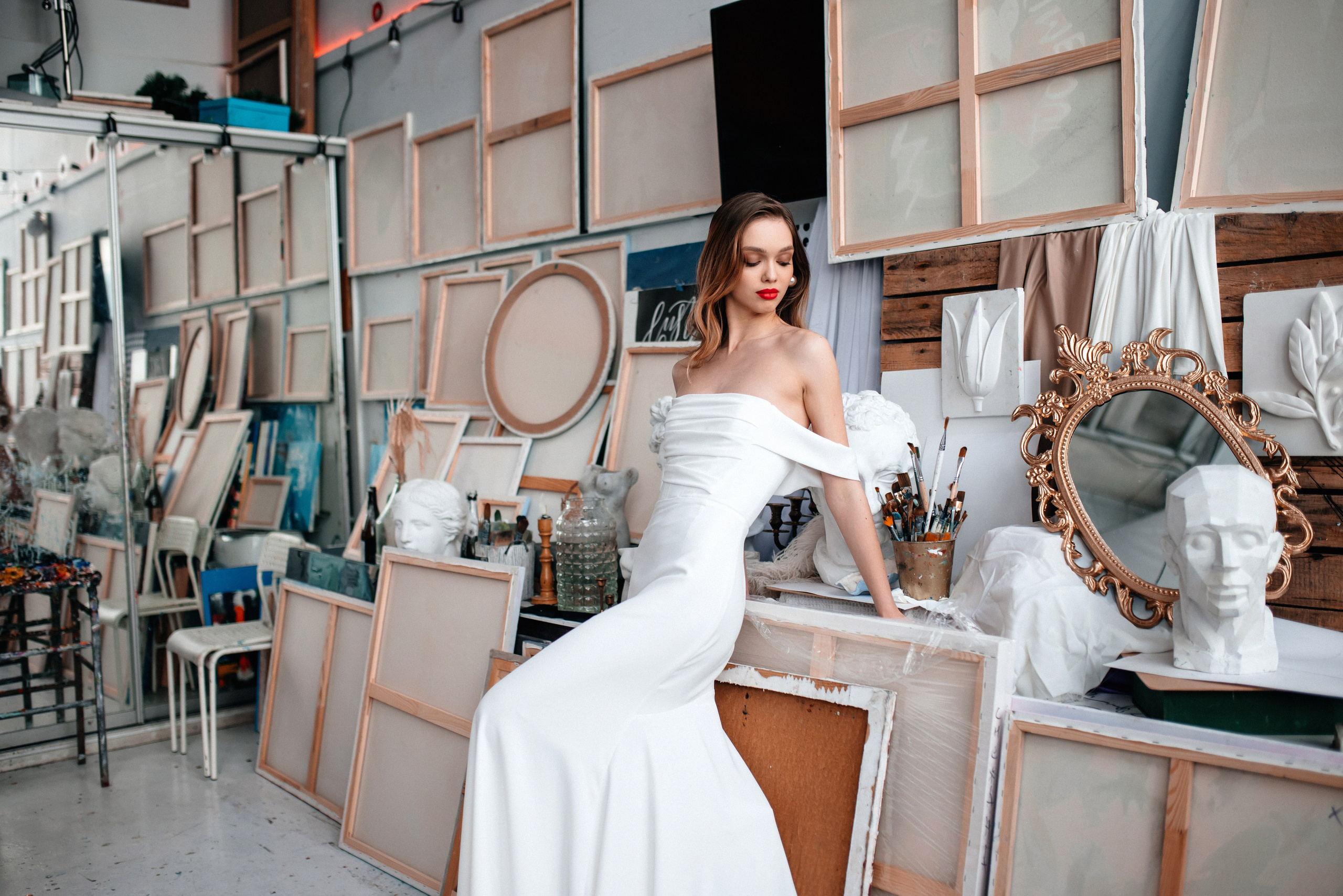 Свадебное утро в мастерской. Свадебный и портретный фотограф Юлия Пыльченко