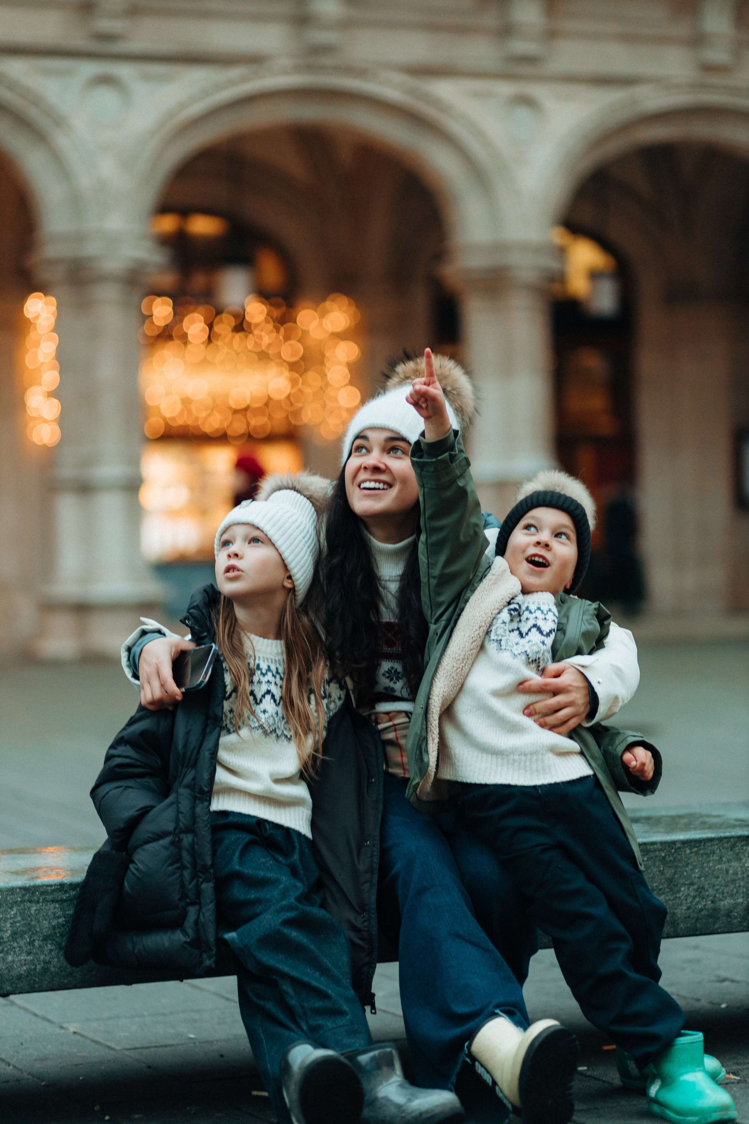 Familie im Stadt. Fotografin Wien Alona Kim