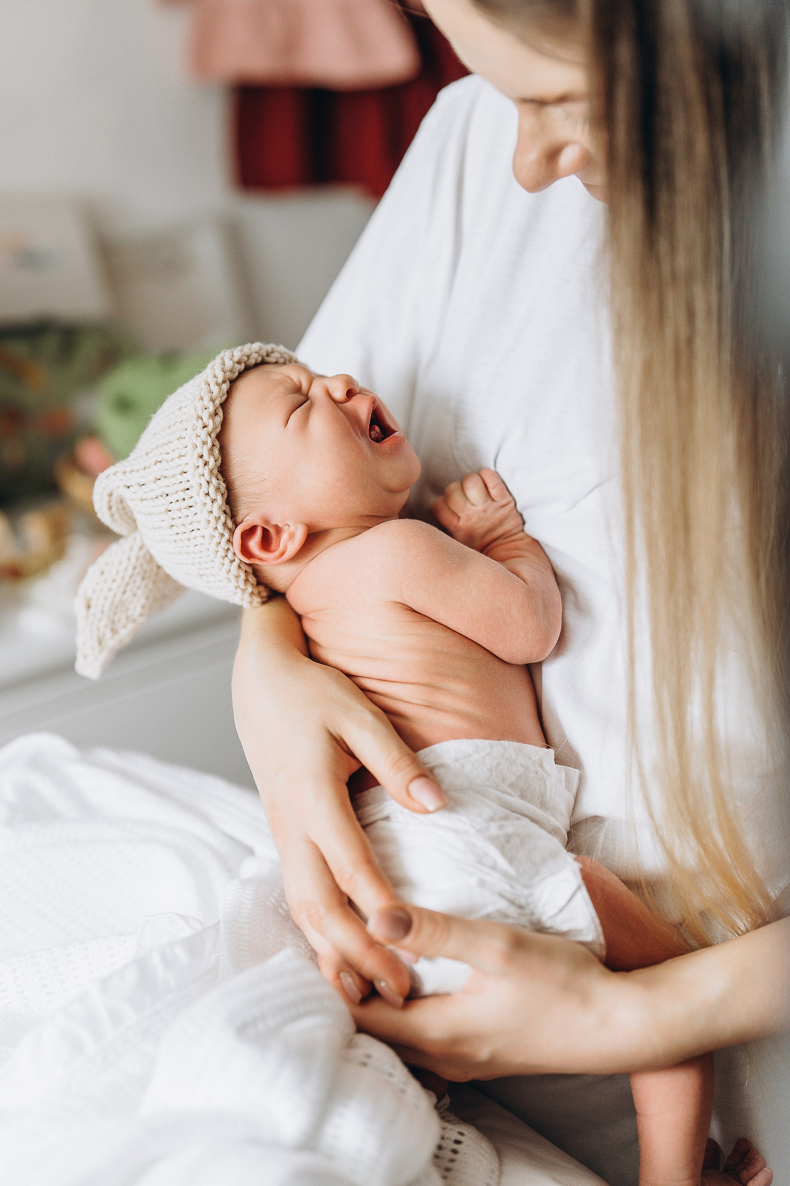 Baby girl home shooting. Family, conceptual women portrait photograher in Geneva, Switzerland
