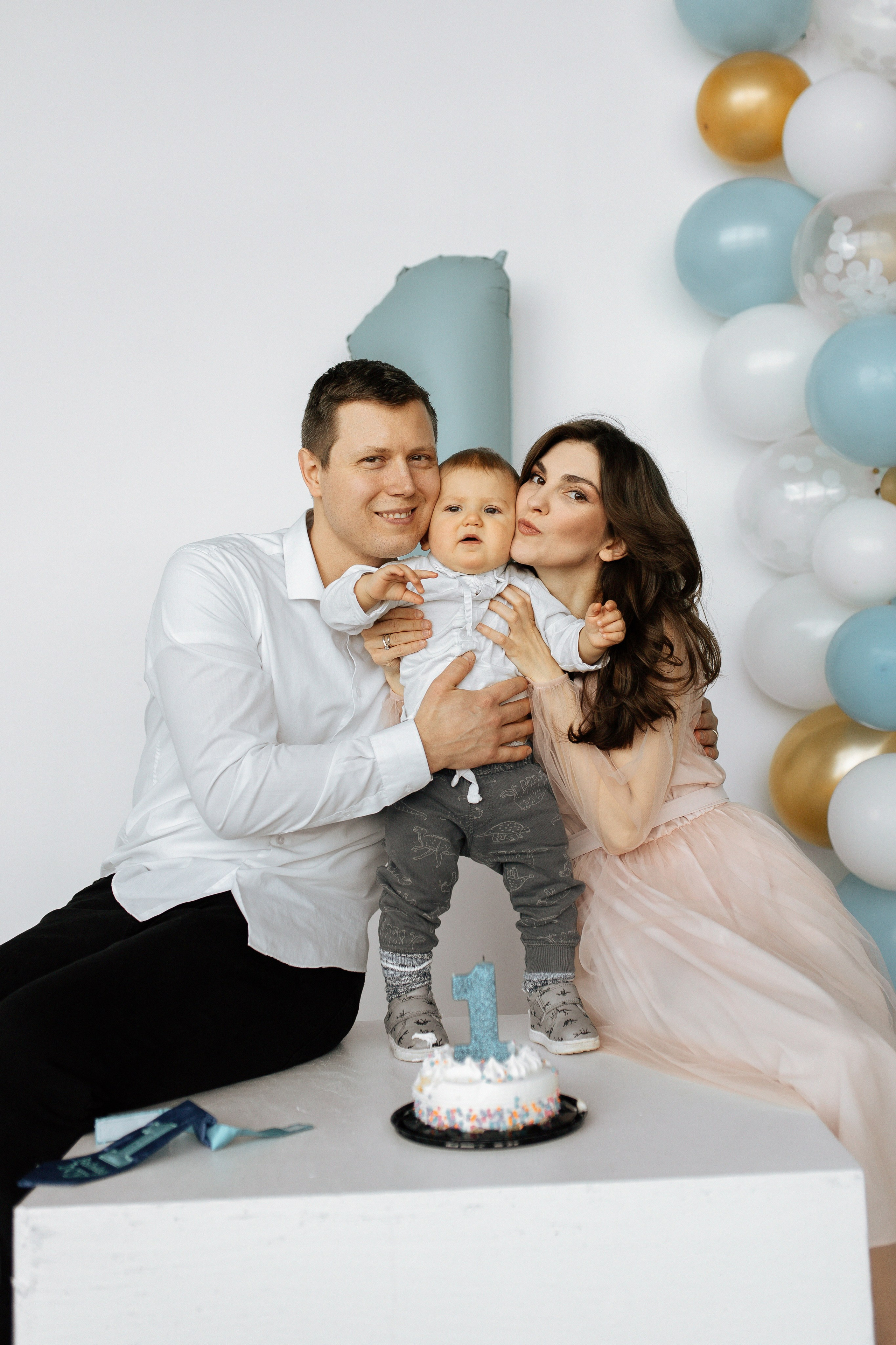 Aleksandr’s first birthday. Home